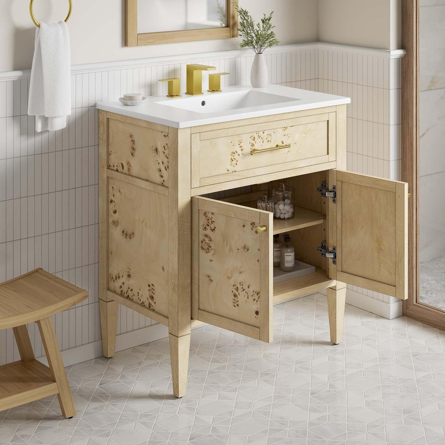 Modway Elysian 30" Wood Bathroom Vanity FredCo