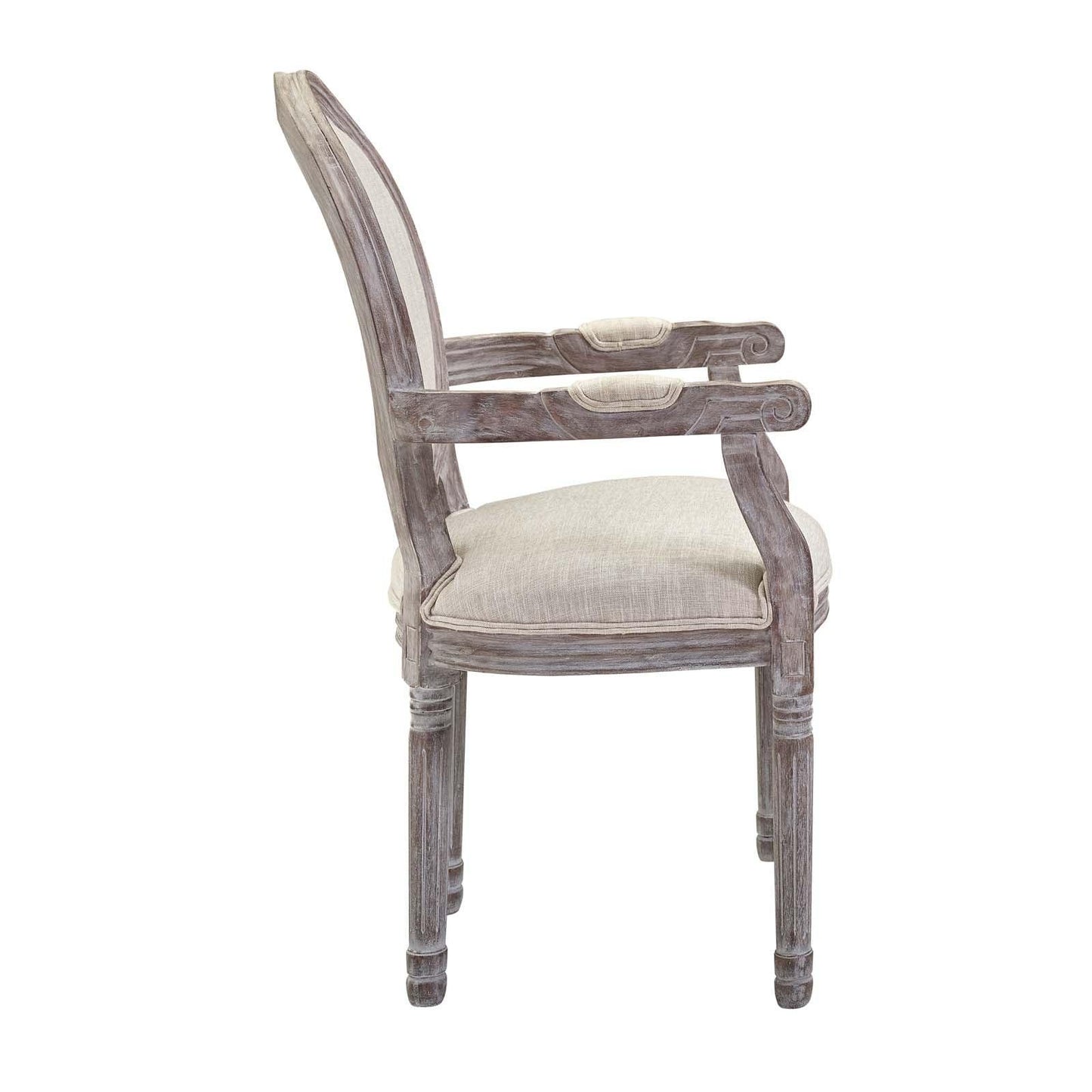 Modway Emanate Dining Armchair Upholstered Fabric Set of 4 FredCo