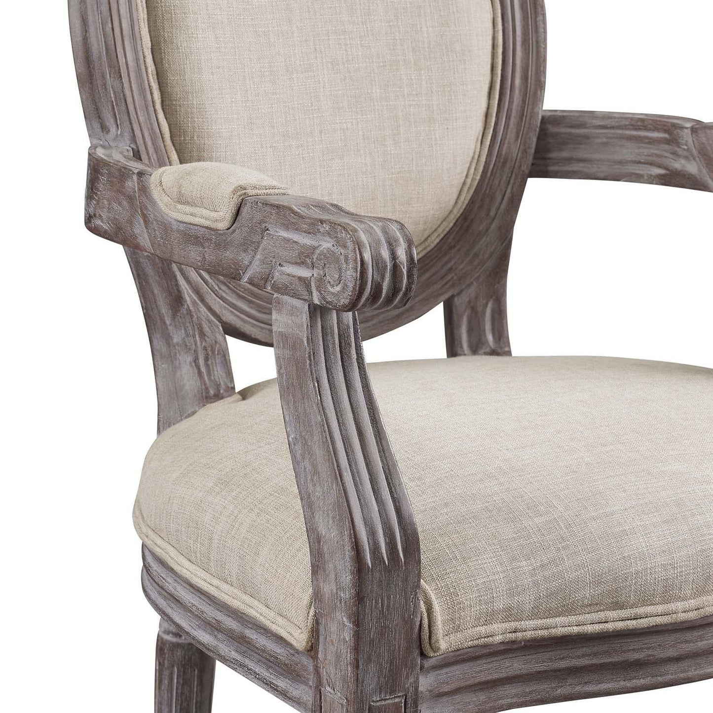 Modway Emanate Dining Armchair Upholstered Fabric Set of 4 FredCo