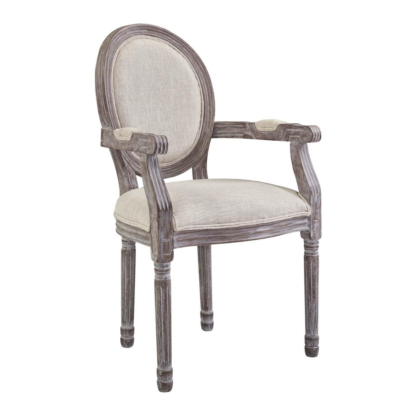 Modway Emanate Dining Armchair Upholstered Fabric Set of 4 FredCo