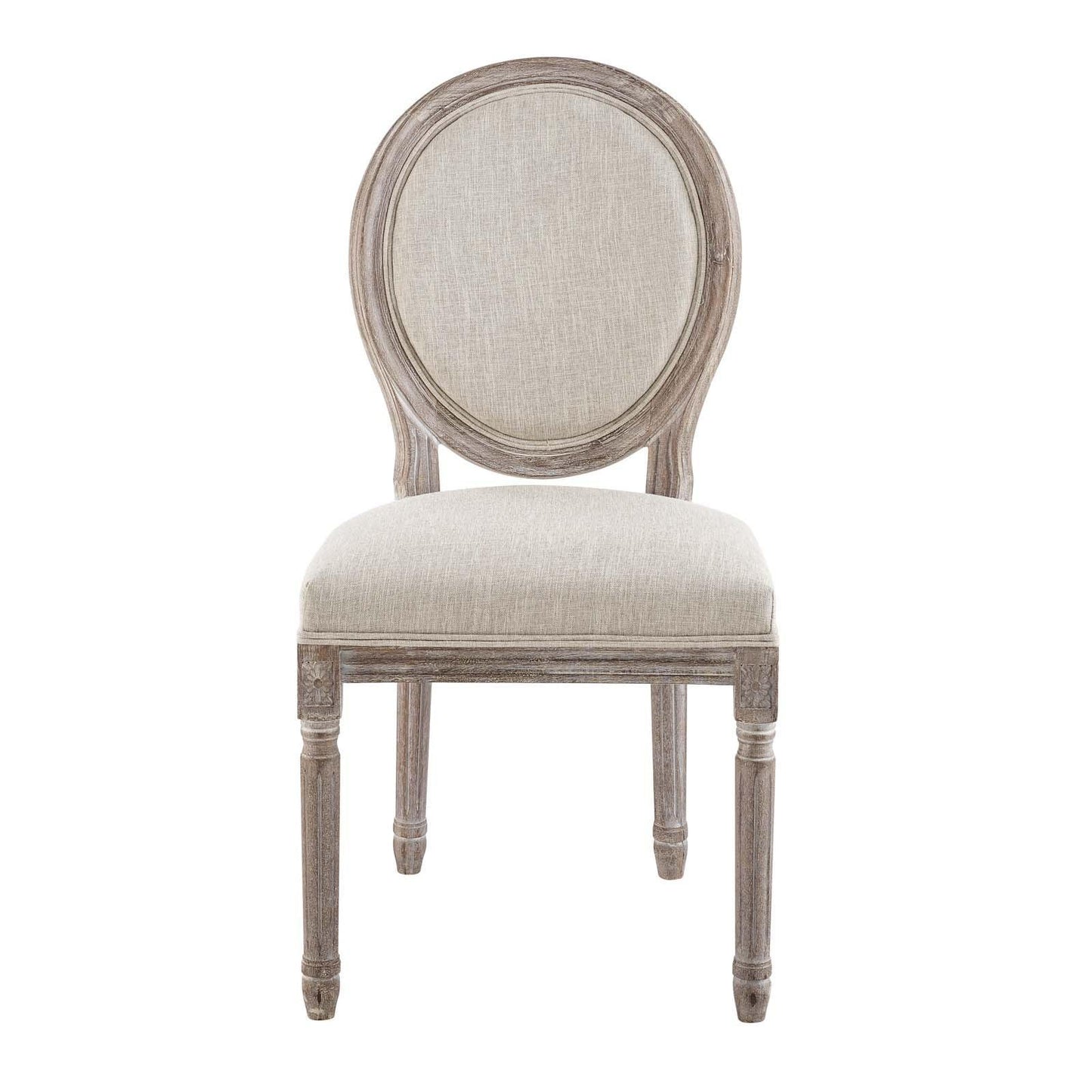 Modway Emanate Vintage French Upholstered Fabric Dining Side Chair FredCo