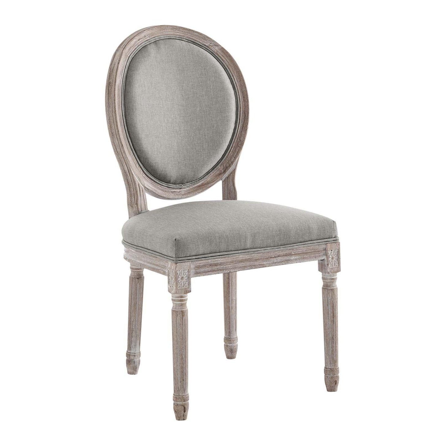 Modway Emanate Vintage French Upholstered Fabric Dining Side Chair FredCo