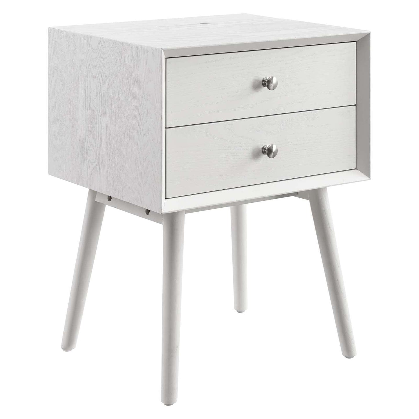 Modway Ember Wood Nightstand With USB Ports FredCo