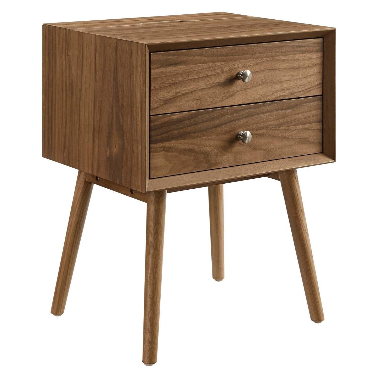 Modway Ember Wood Nightstand With USB Ports FredCo