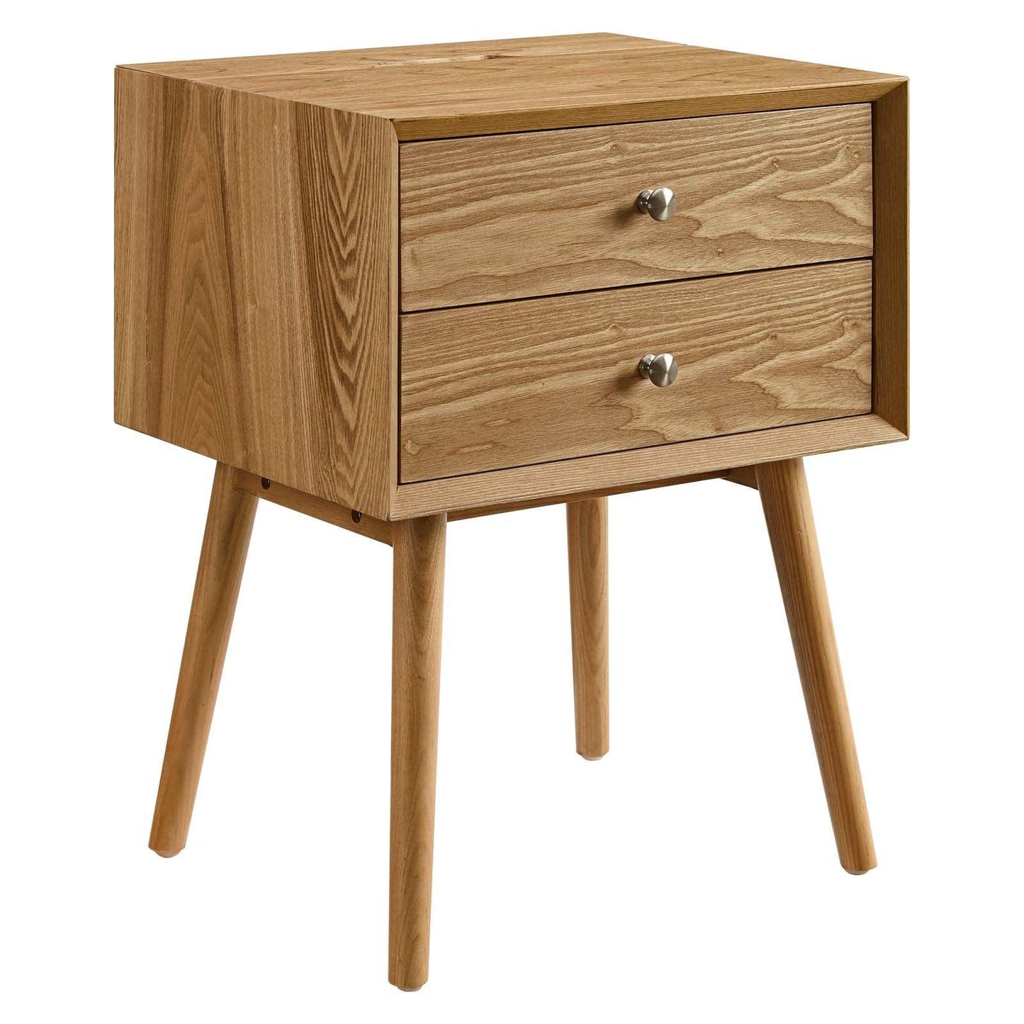 Modway Ember Wood Nightstand With USB Ports FredCo