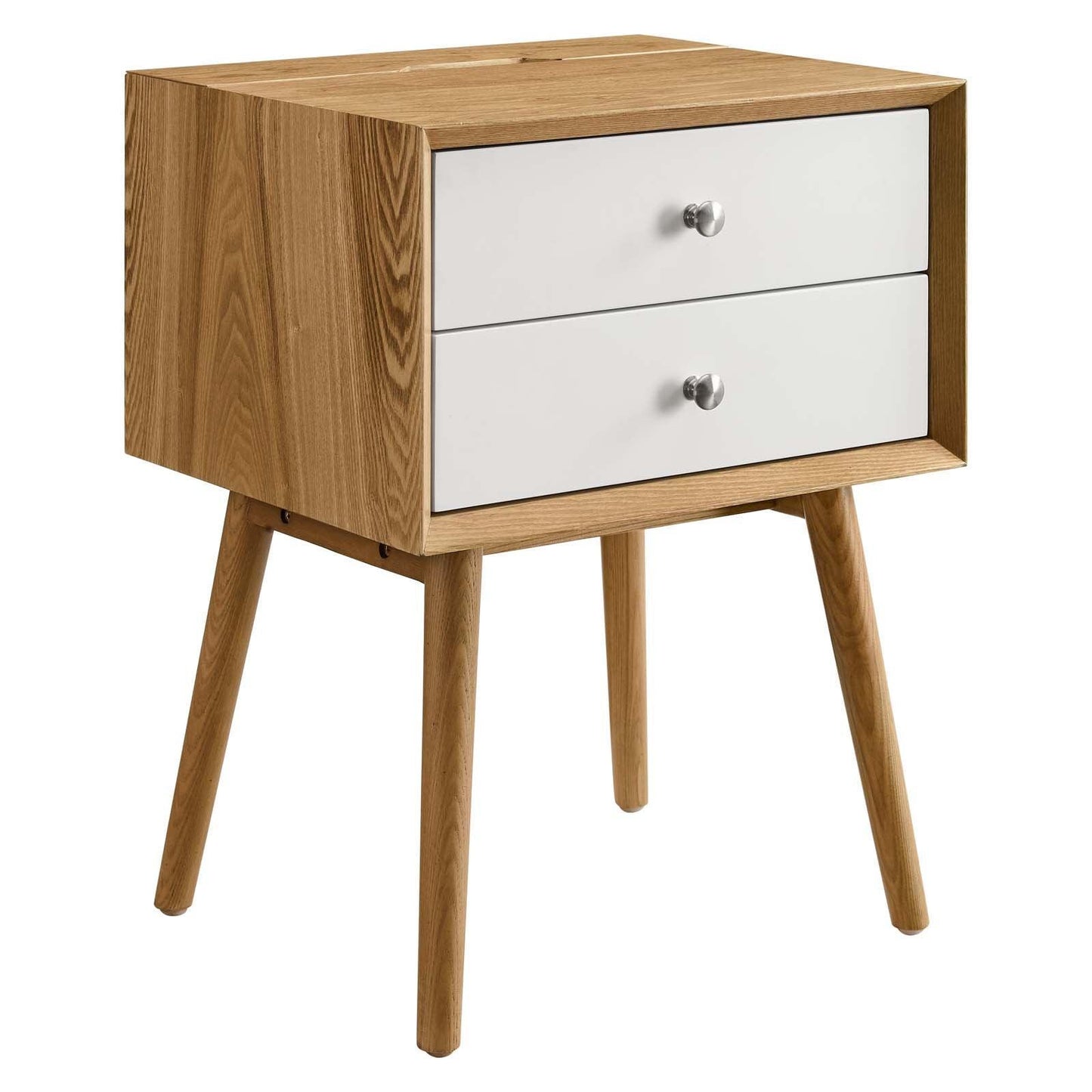 Modway Ember Wood Nightstand With USB Ports FredCo