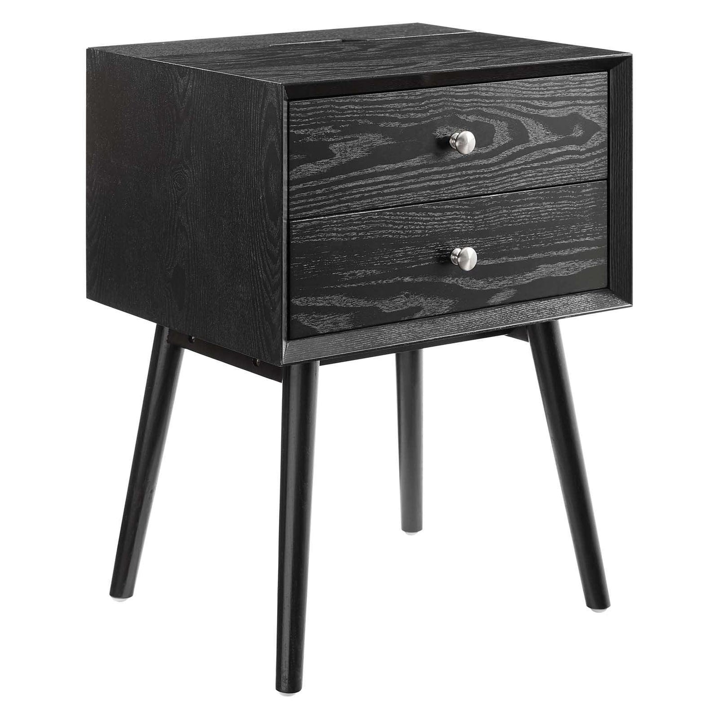 Modway Ember Wood Nightstand With USB Ports FredCo