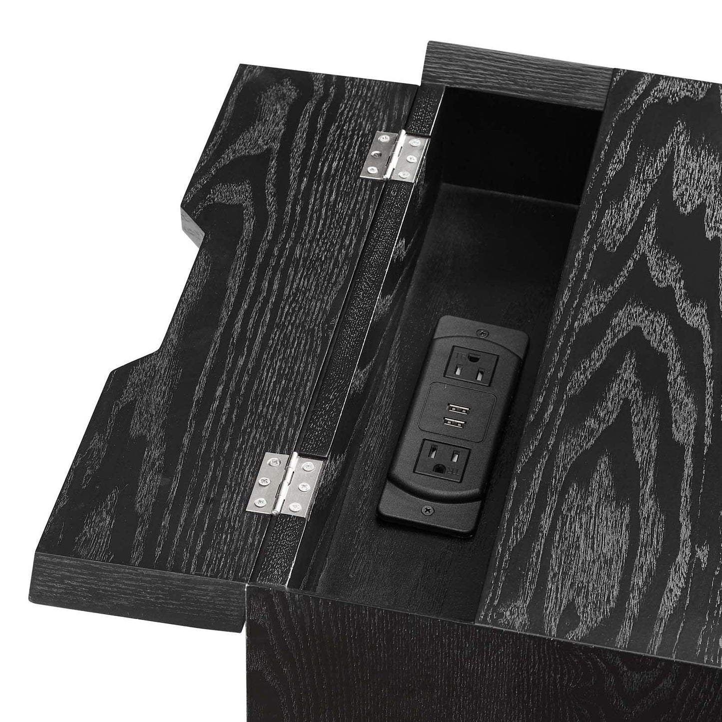 Modway Ember Wood Nightstand With USB Ports FredCo