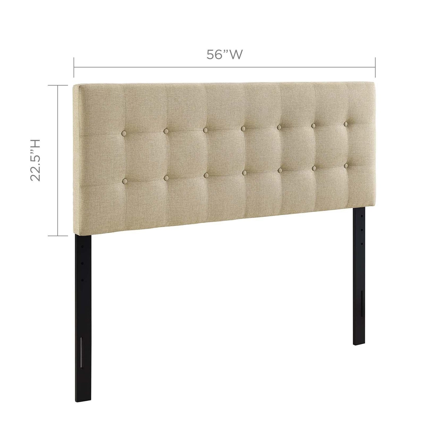 Modway Emily Full Upholstered Fabric Headboard FredCo
