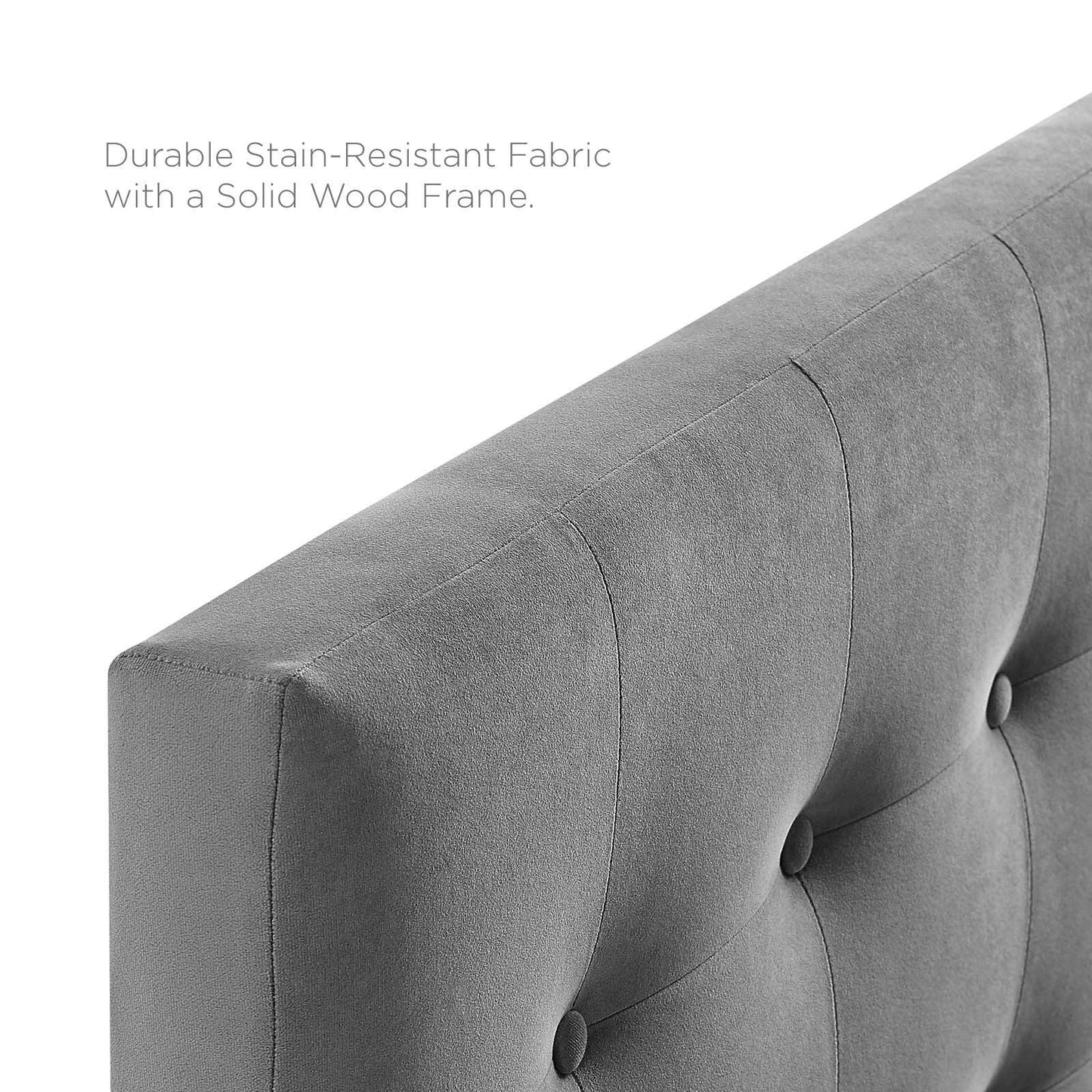 Modway Emily Queen Biscuit Tufted Performance Velvet Headboard FredCo