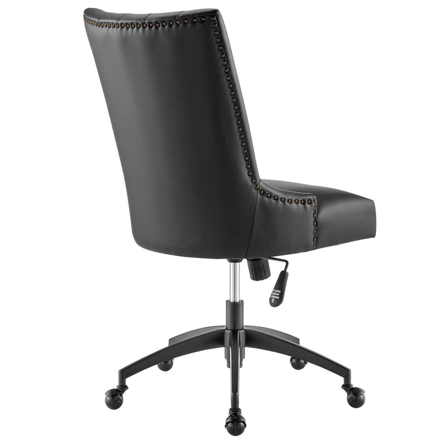 Modway Empower Channel Tufted Vegan Leather Office Chair FredCo
