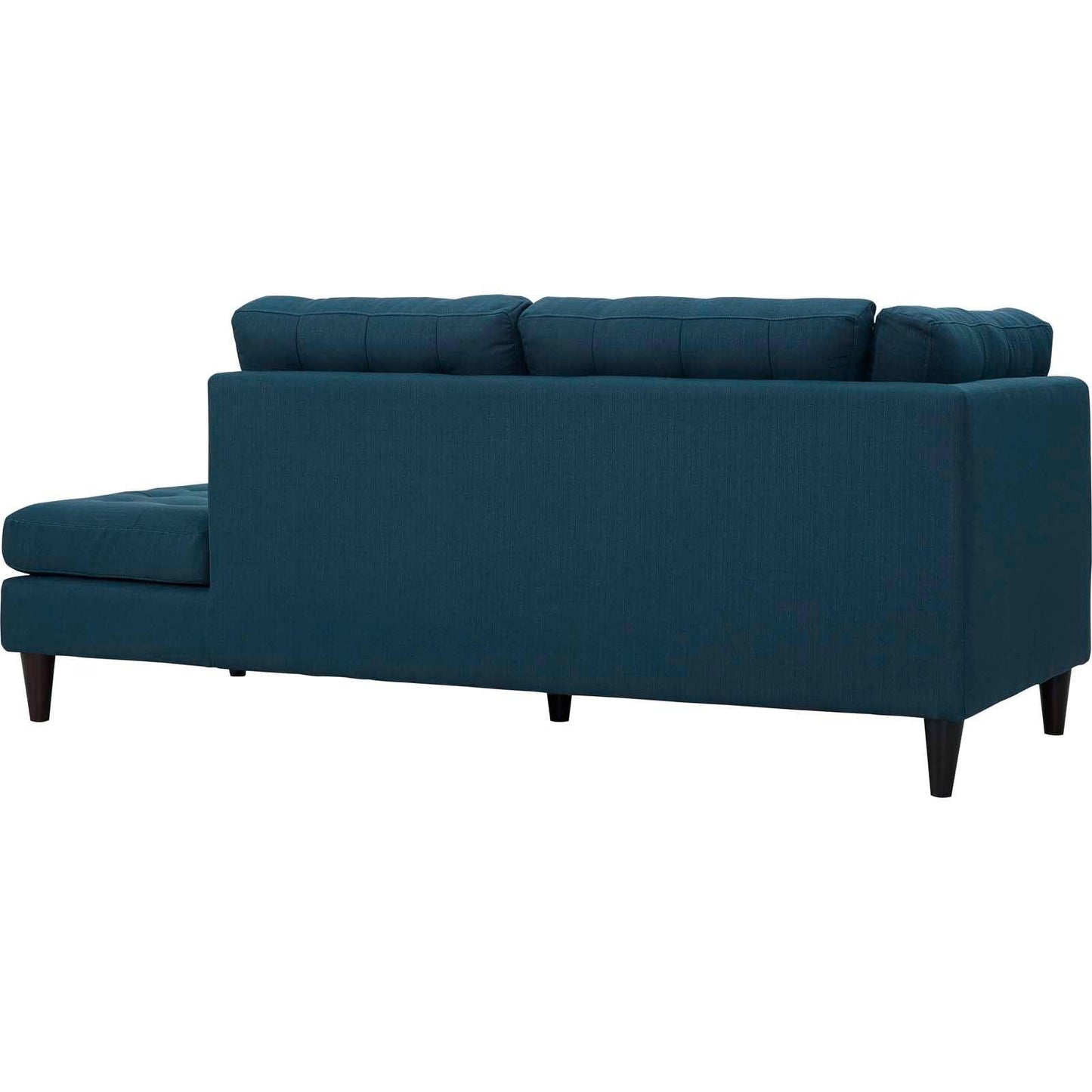 Modway Empress 2 Piece Upholstered Fabric Right Facing Bumper Sectional FredCo