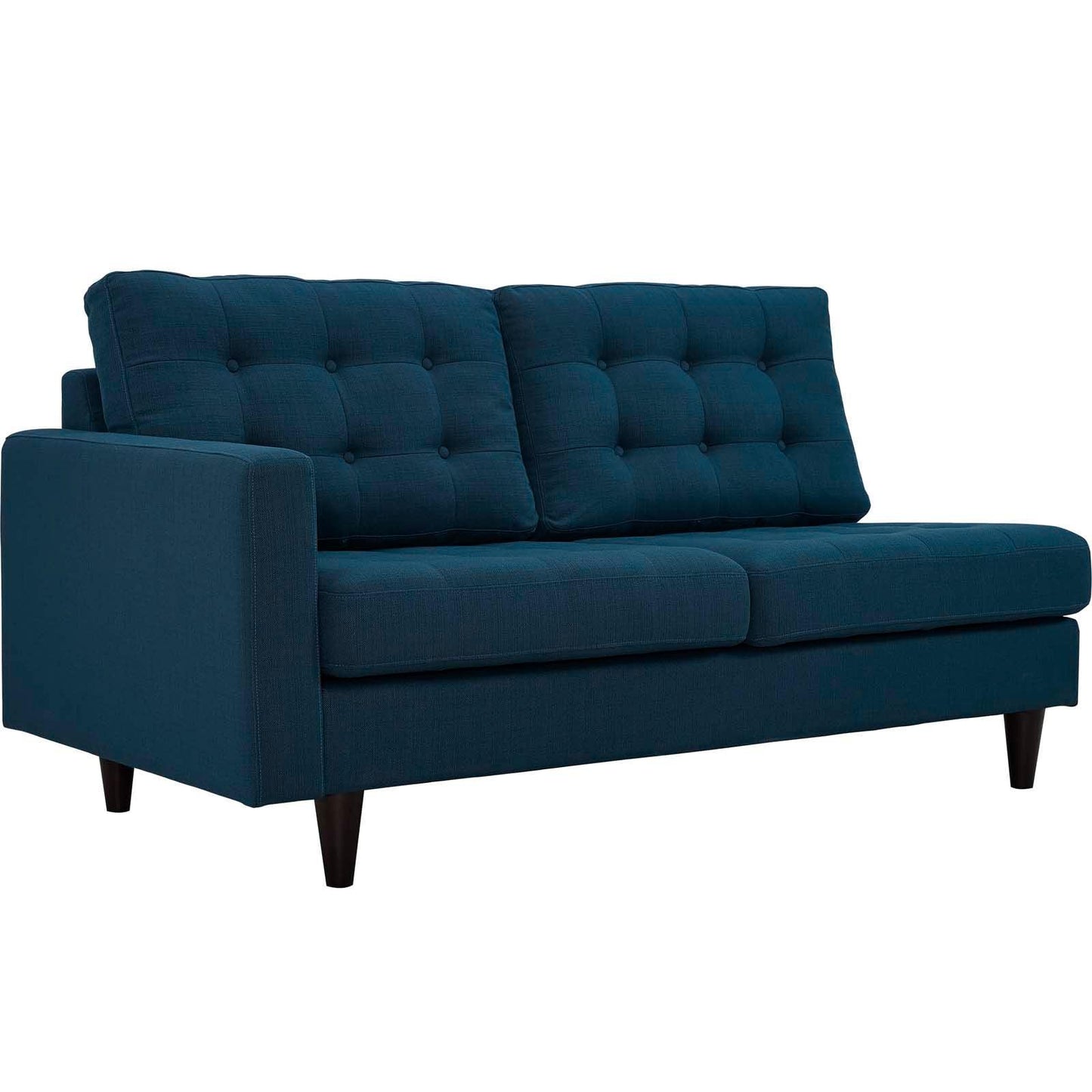 Modway Empress 2 Piece Upholstered Fabric Right Facing Bumper Sectional FredCo