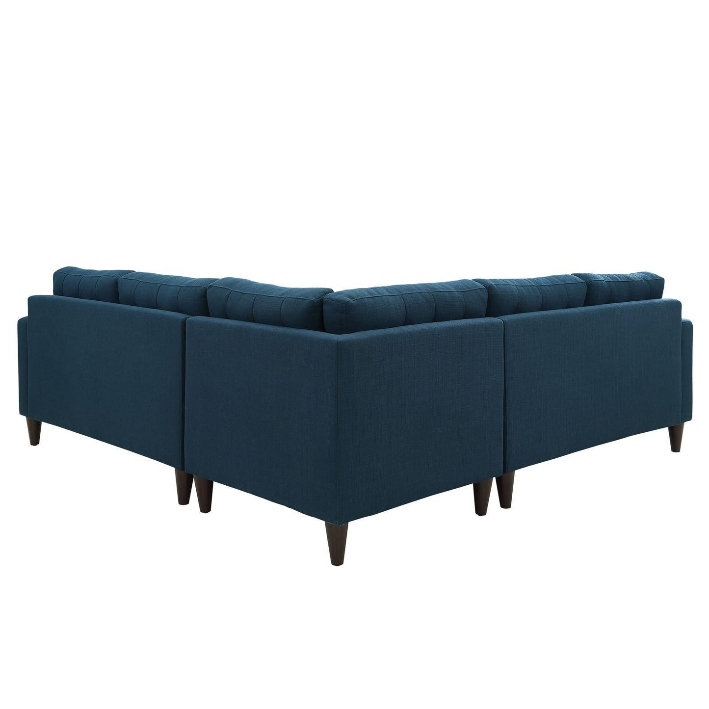 Modway Empress 3 Piece Upholstered Fabric Sectional Sofa Set FredCo