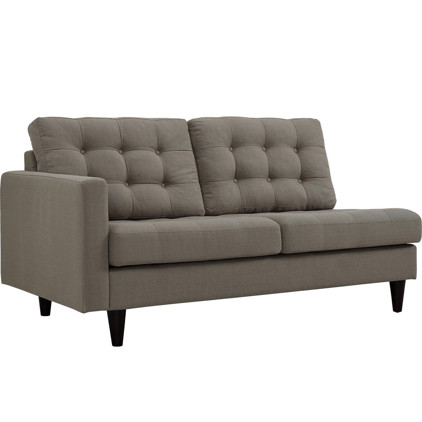 Modway Empress Left-Facing Upholstered Fabric Loveseat FredCo