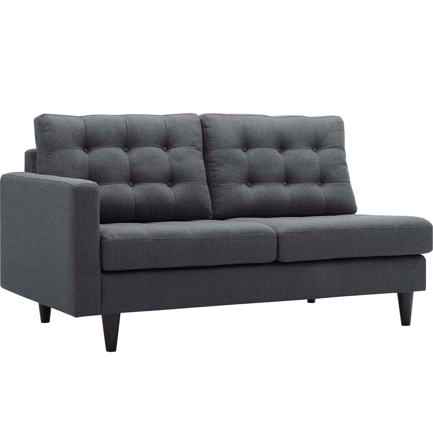 Modway Empress Left-Facing Upholstered Fabric Loveseat FredCo