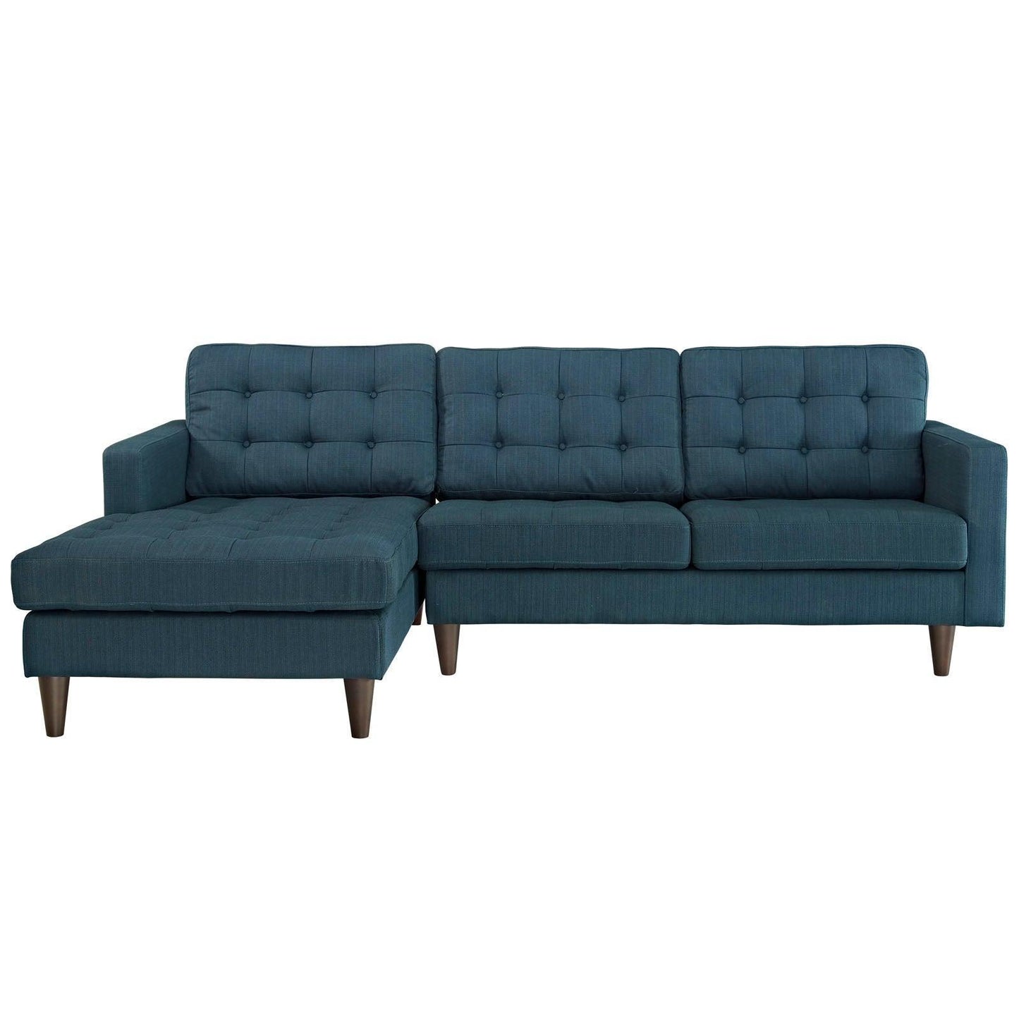 Modway Empress Left-Facing Upholstered Fabric Sectional Sofa FredCo