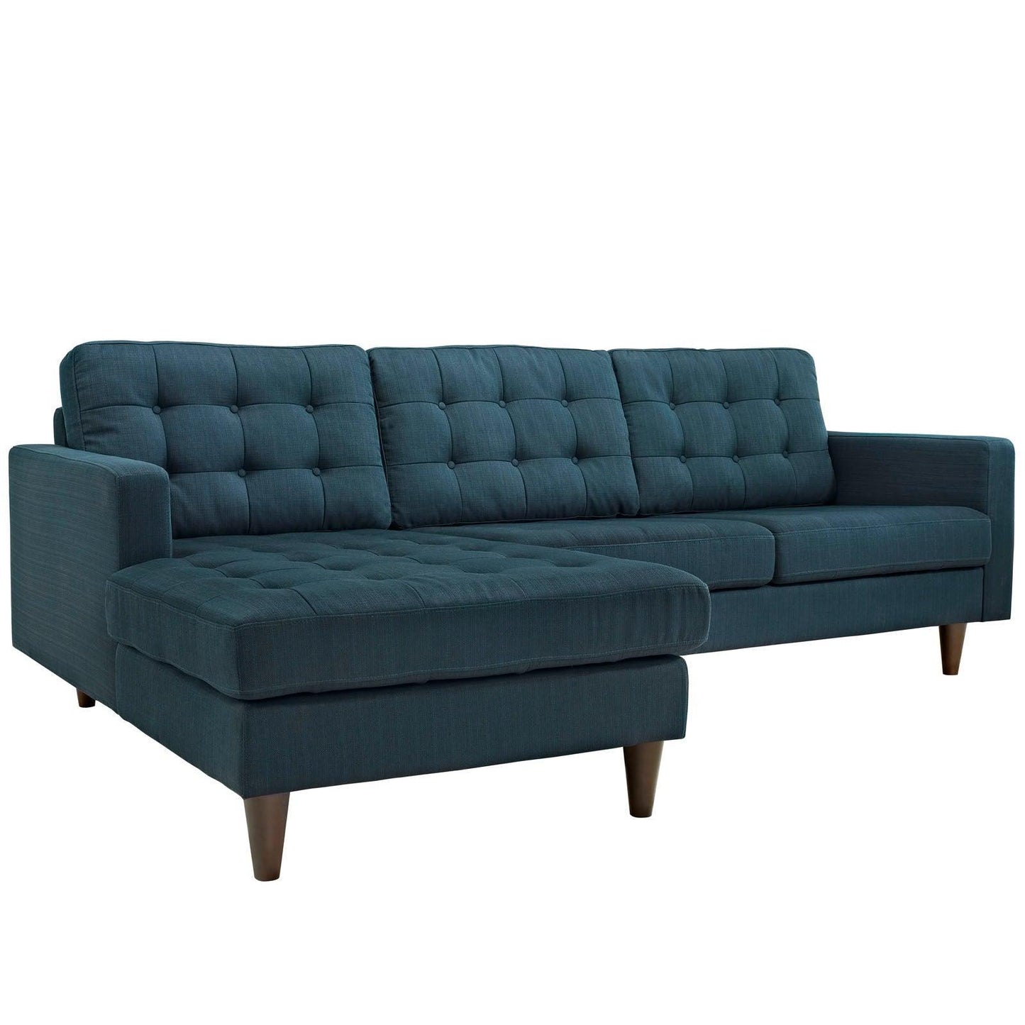 Modway Empress Left-Facing Upholstered Fabric Sectional Sofa FredCo
