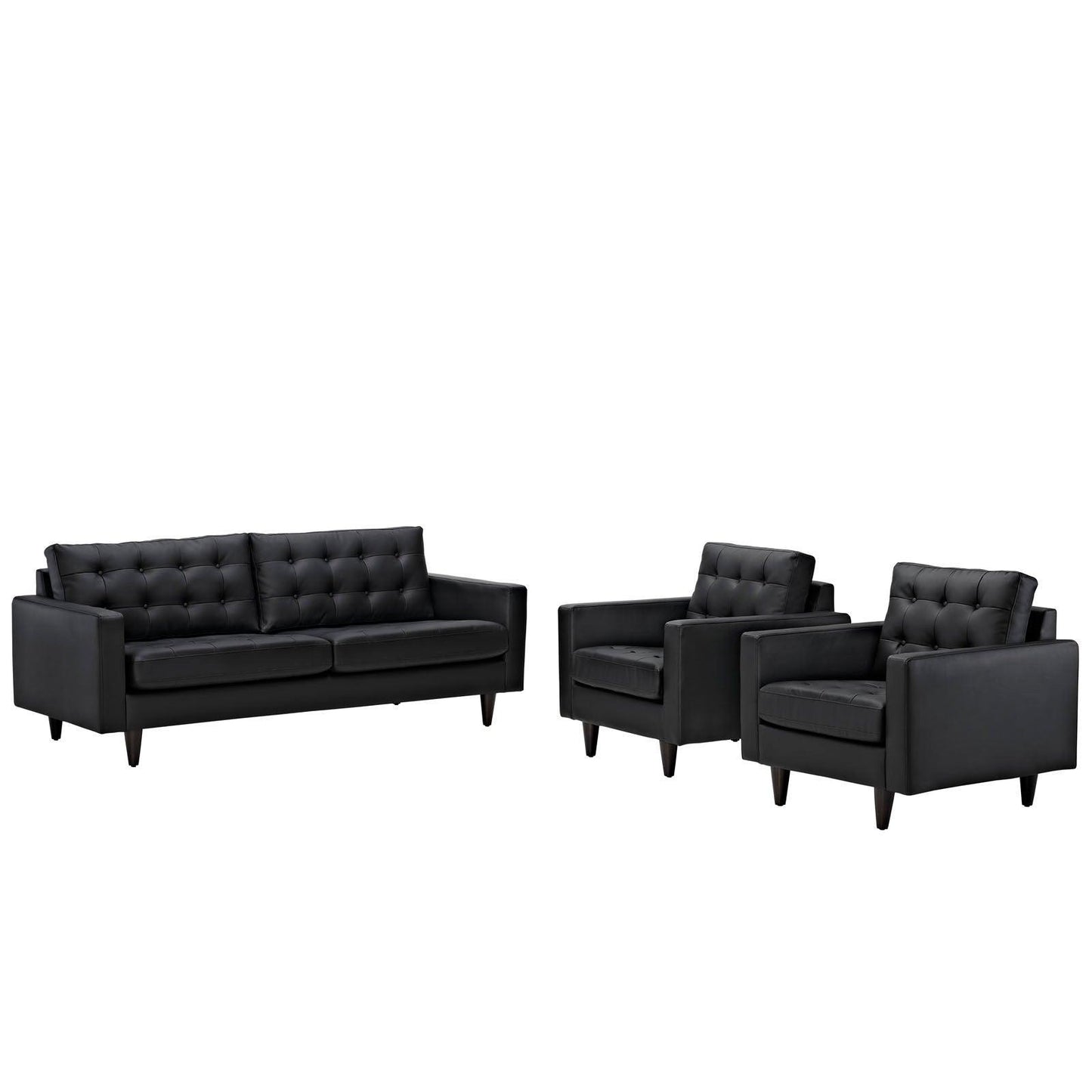 Modway Empress Sofa and Armchairs Set of 3 FredCo