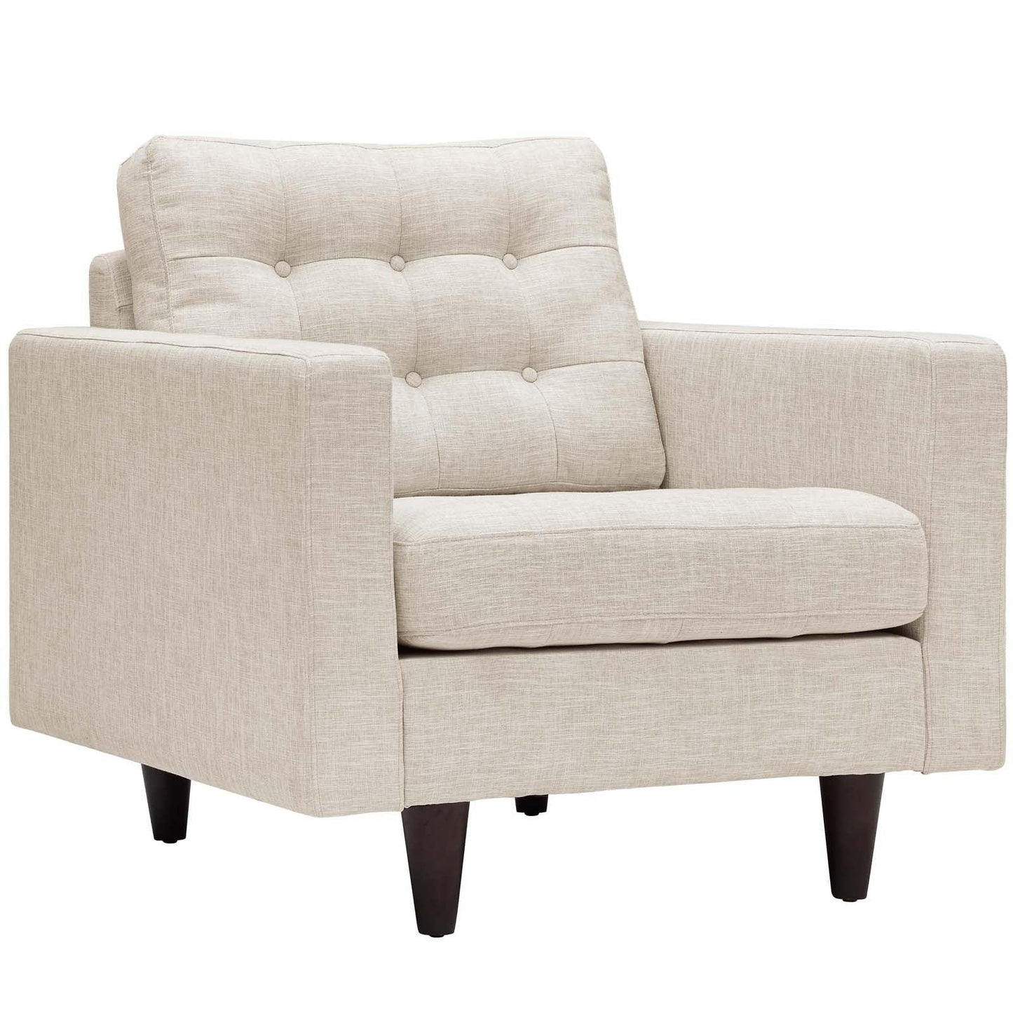 Modway Empress Upholstered Fabric Armchair FredCo