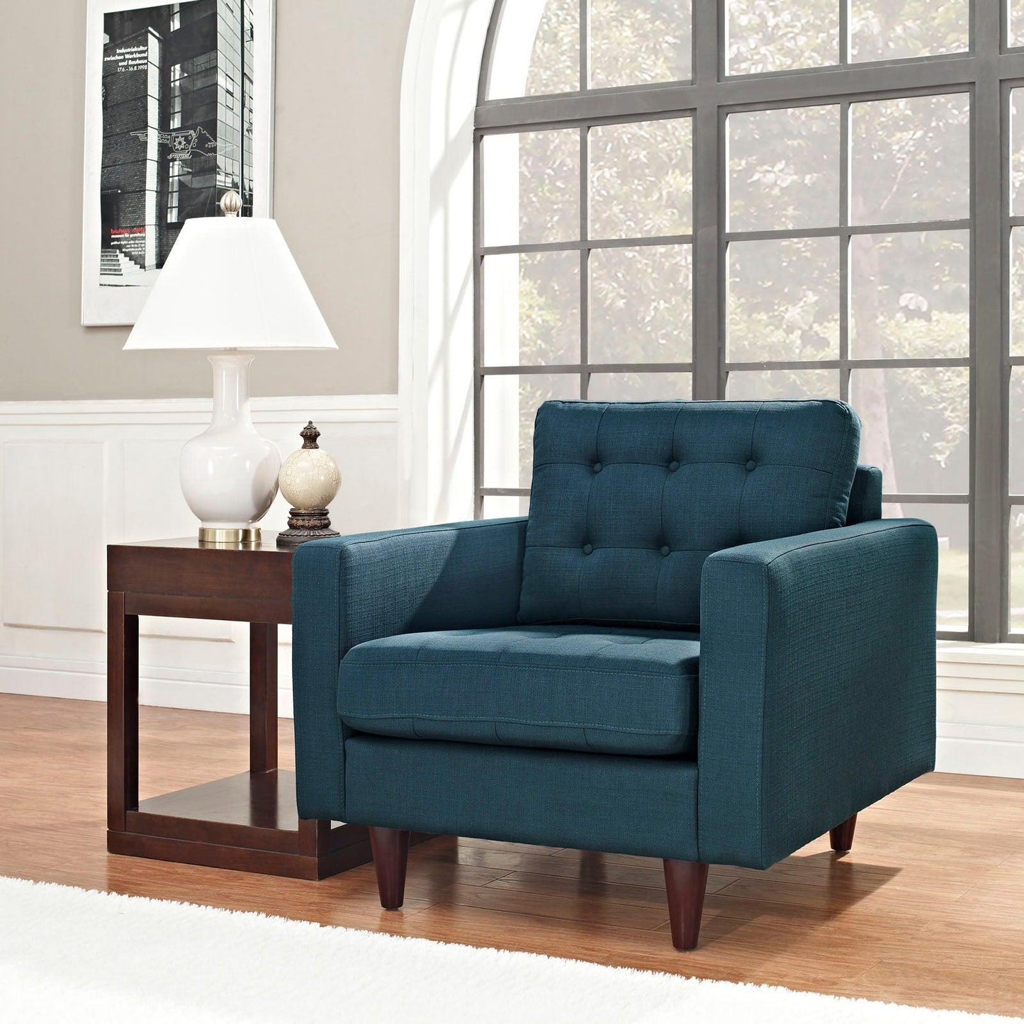 Modway Empress Upholstered Fabric Armchair FredCo