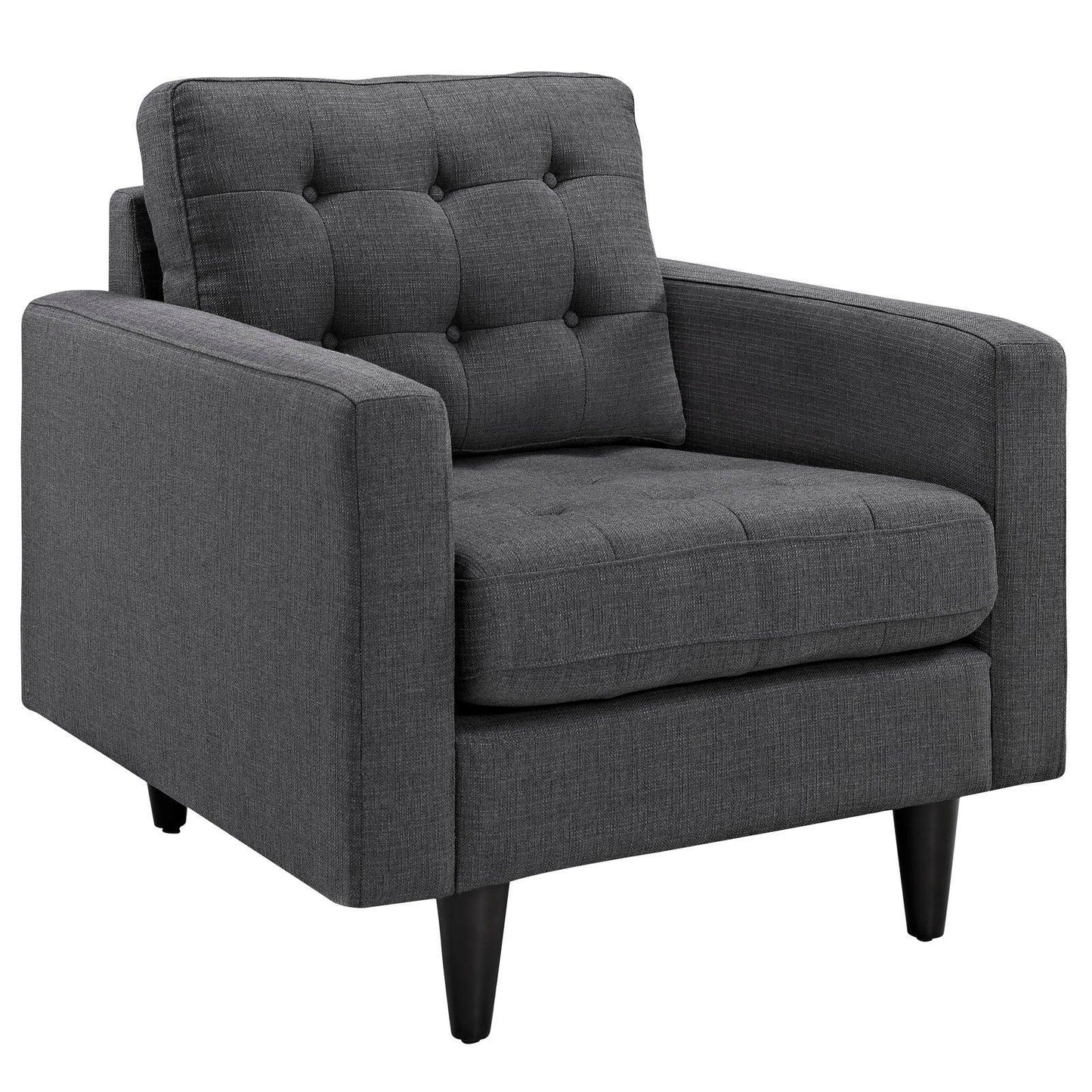 Modway Empress Upholstered Fabric Armchair FredCo