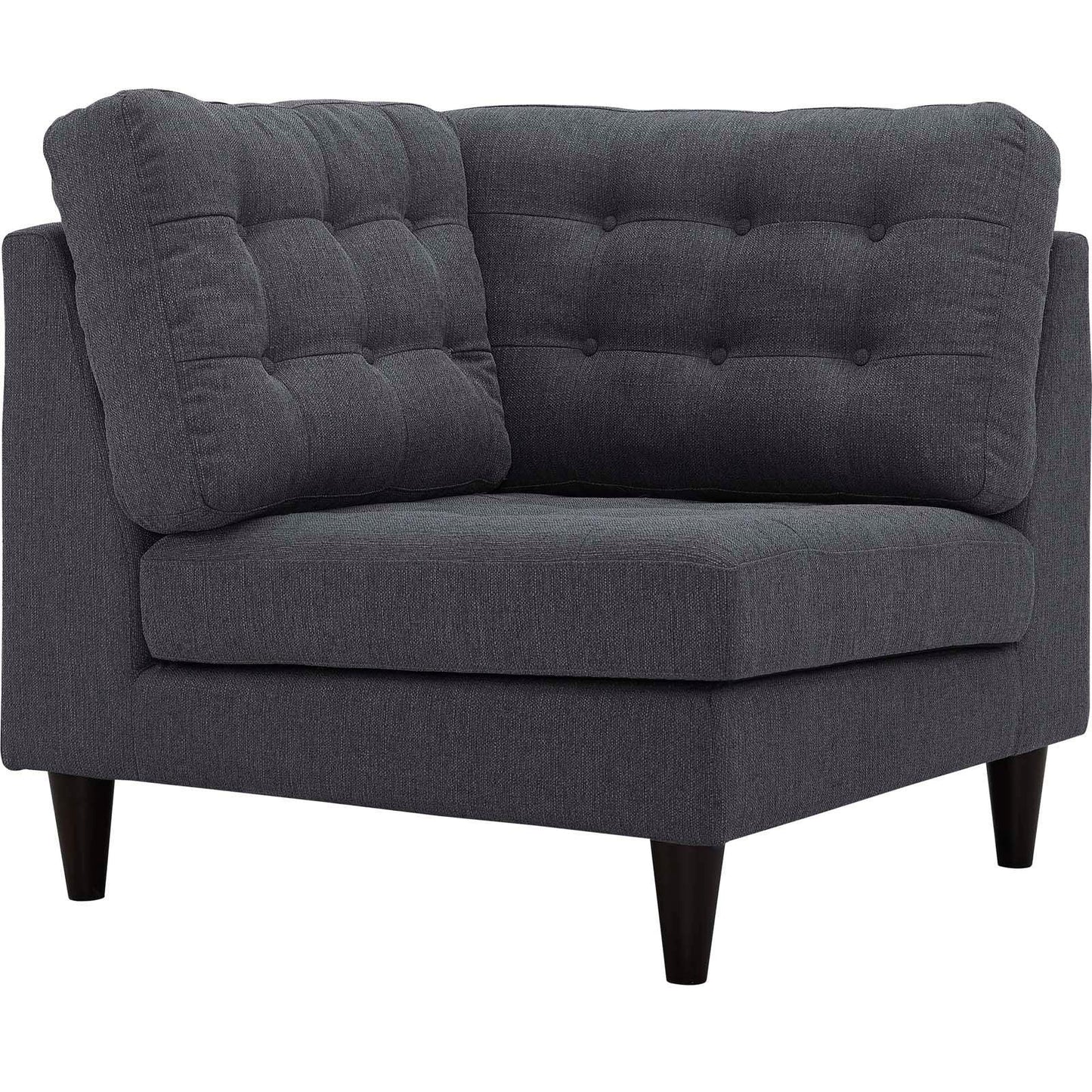 Modway Empress Upholstered Fabric Corner Sofa FredCo