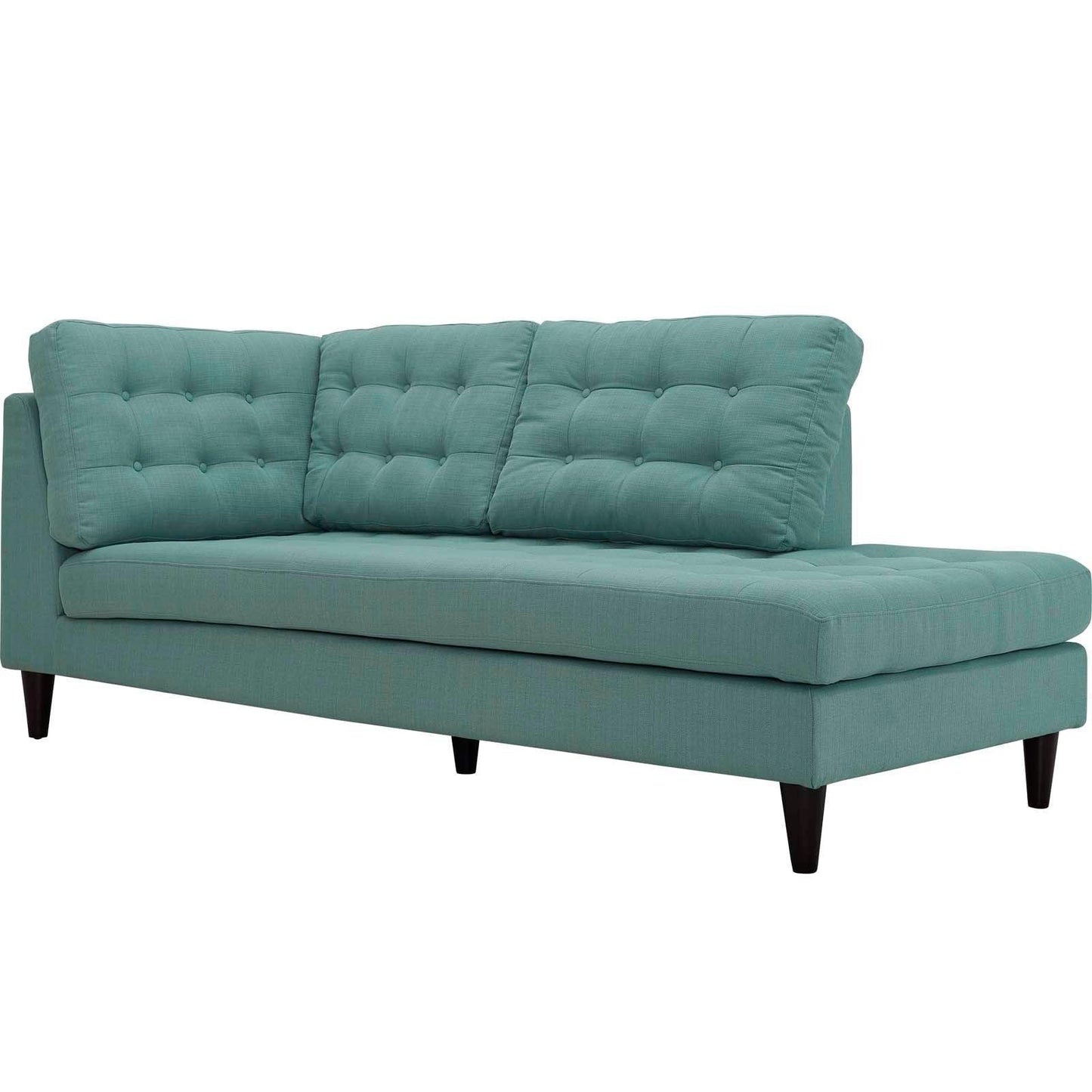 Modway Empress Upholstered Fabric Right Facing Bumper FredCo