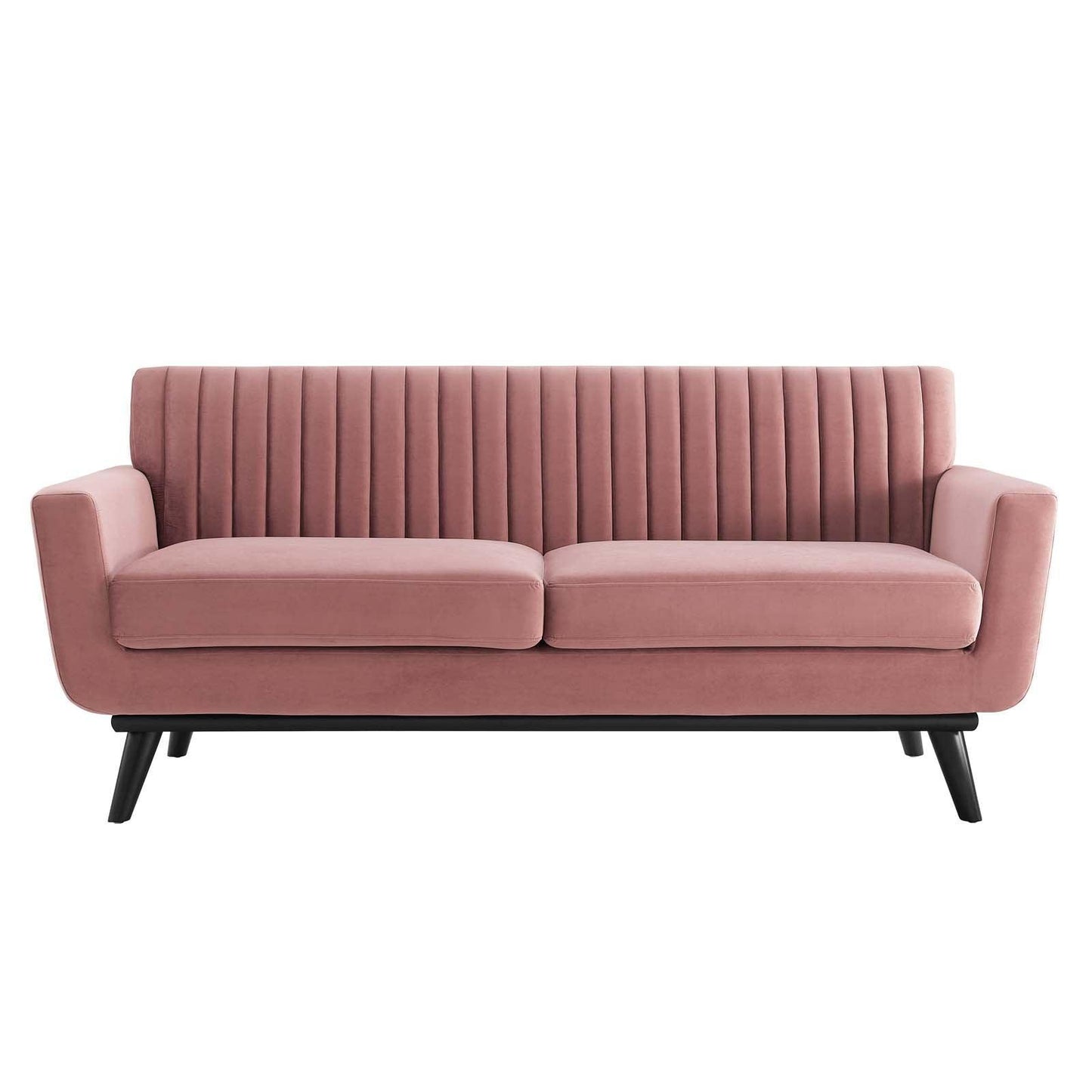 Modway Engage Channel Tufted Performance Velvet Loveseat FredCo