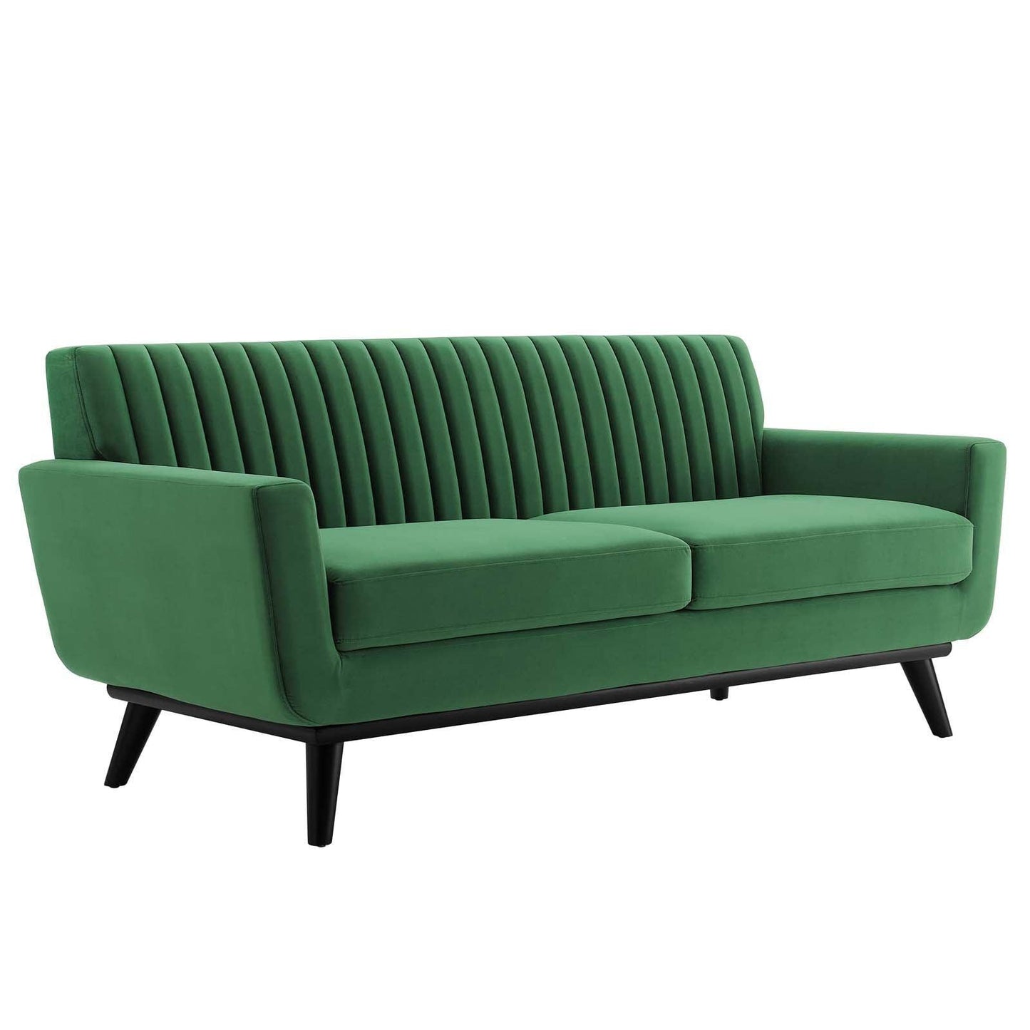 Modway Engage Channel Tufted Performance Velvet Loveseat FredCo