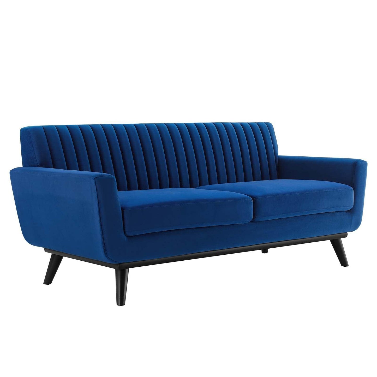 Modway Engage Channel Tufted Performance Velvet Loveseat FredCo