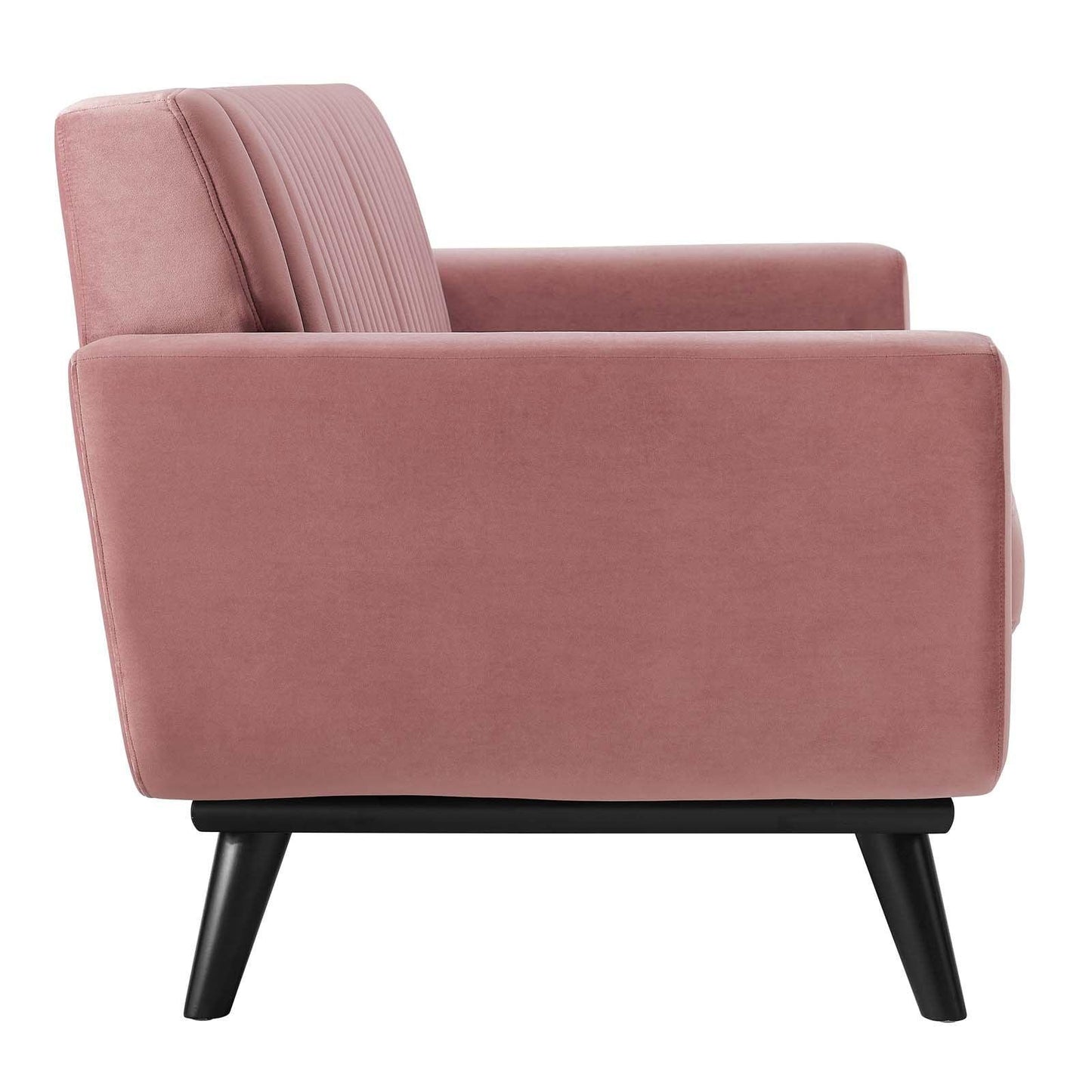 Modway Engage Channel Tufted Performance Velvet Loveseat FredCo