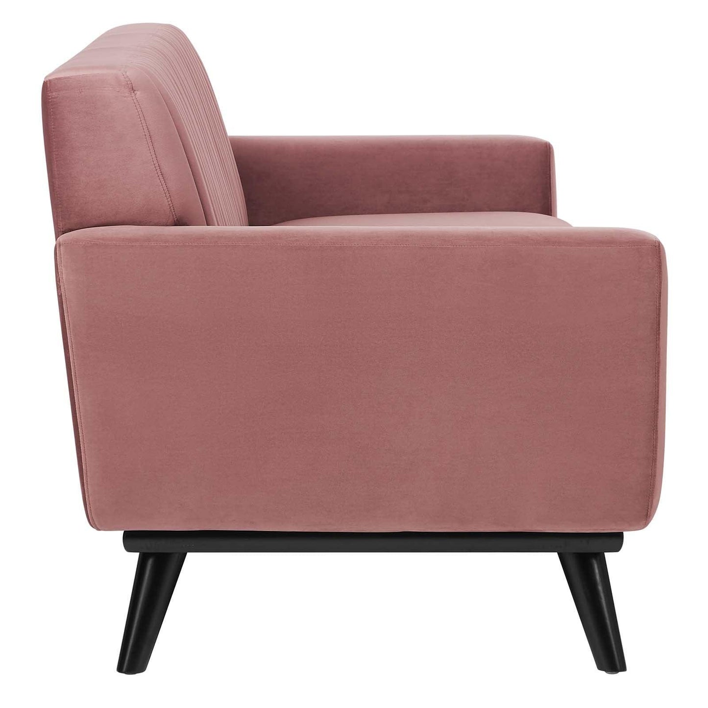 Modway Engage Channel Tufted Performance Velvet Sofa FredCo