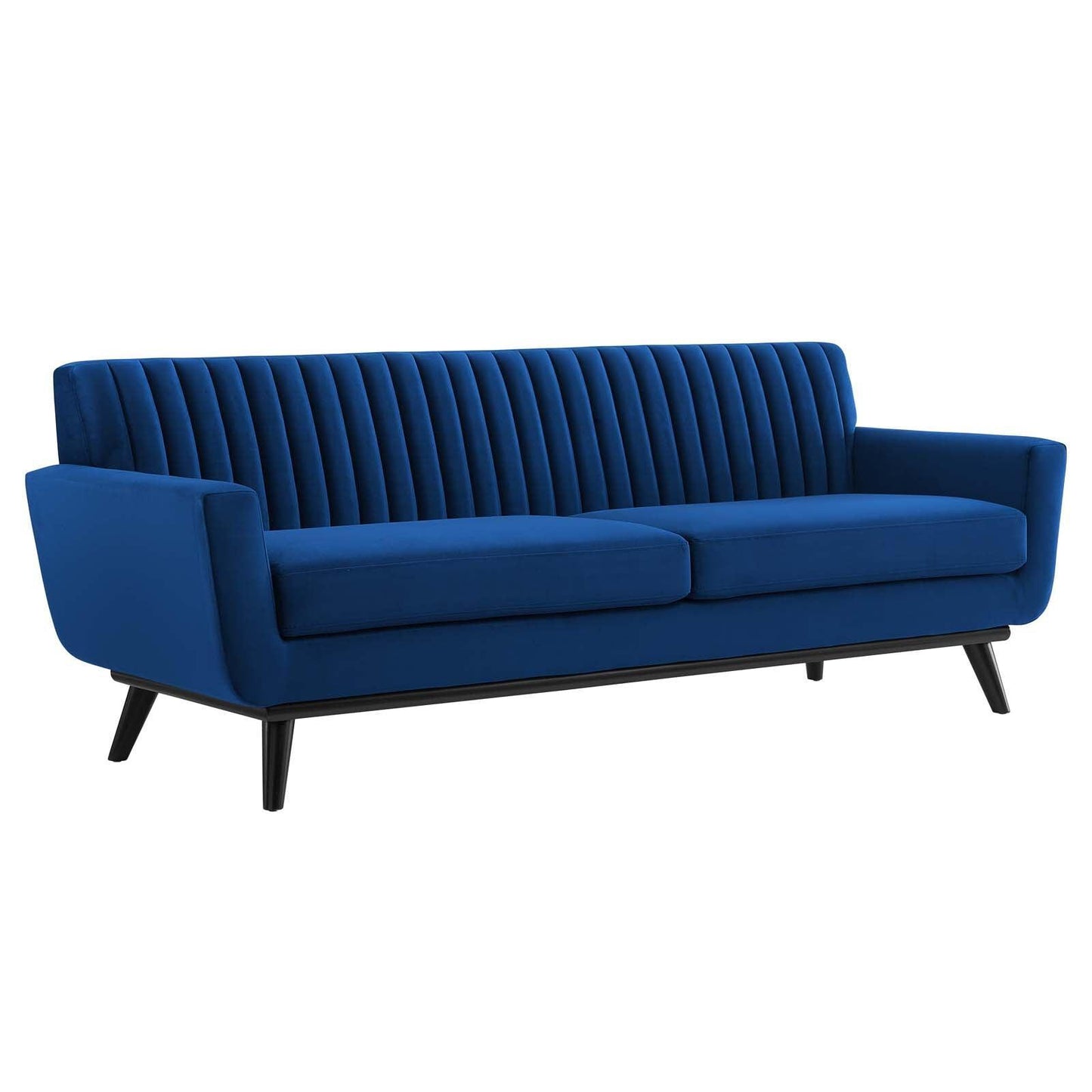 Modway Engage Channel Tufted Performance Velvet Sofa FredCo