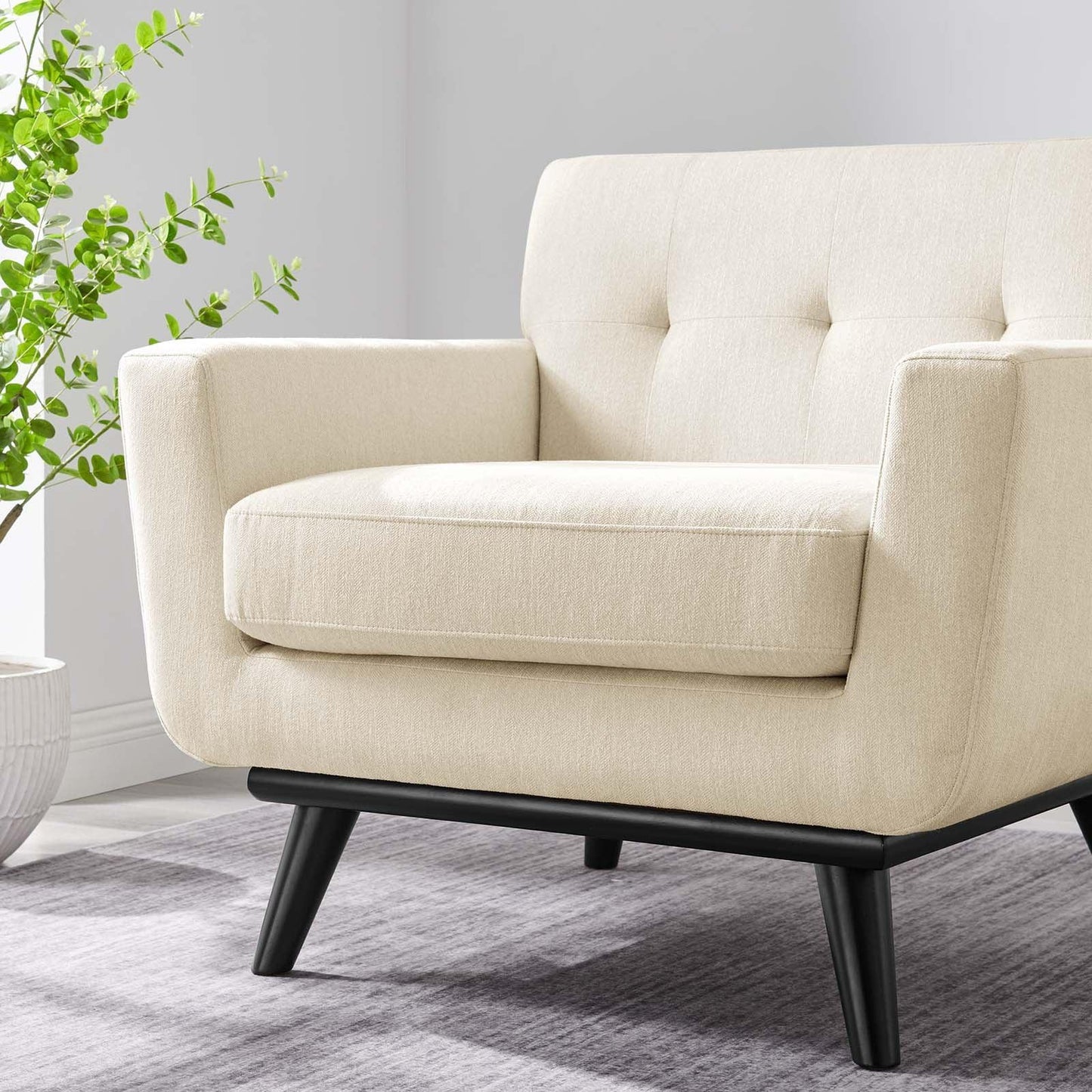Modway Engage Herringbone Fabric Armchair FredCo