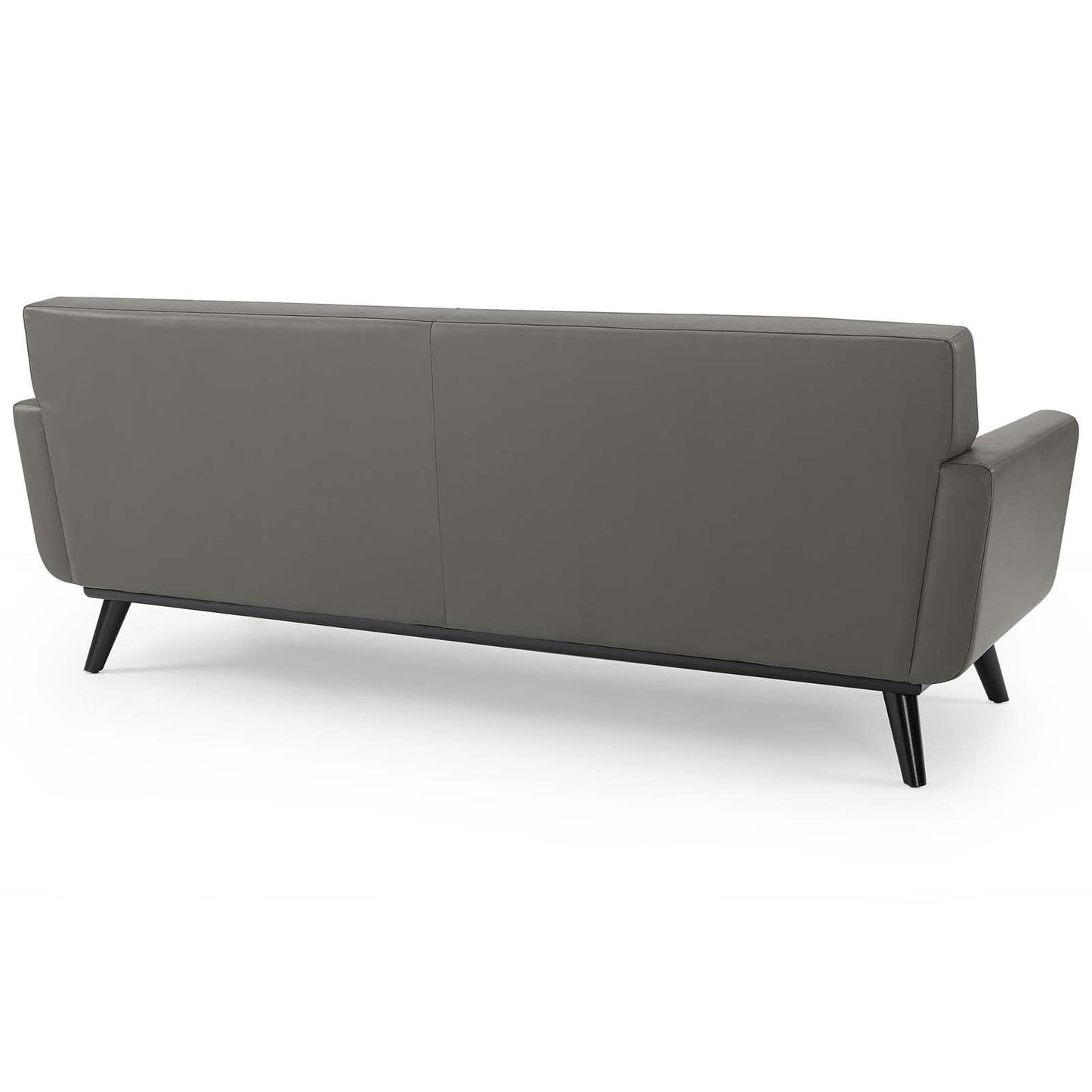 Modway Engage Top-Grain Leather Living Room Lounge Sofa FredCo