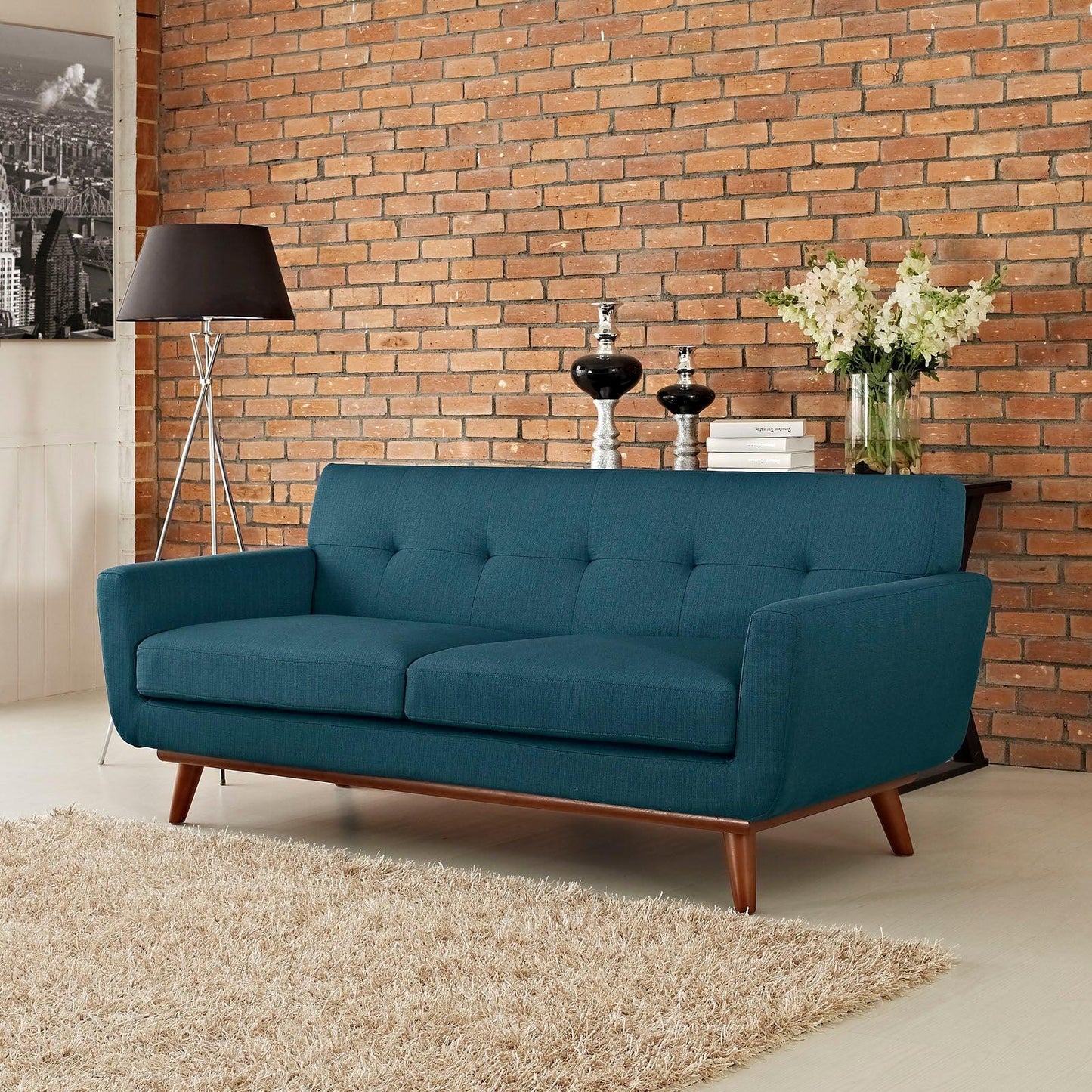 Modway Engage Upholstered Fabric Loveseat FredCo