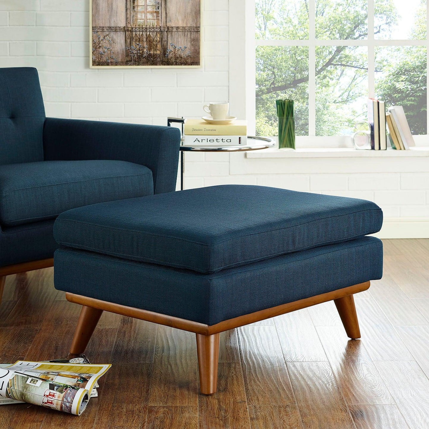 Modway Engage Upholstered Fabric Ottoman FredCo