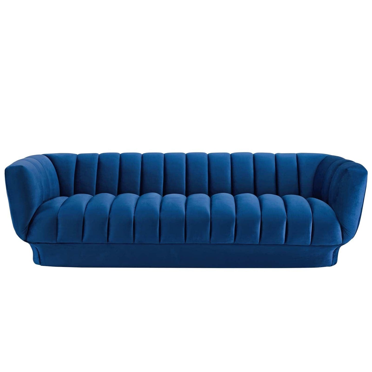 Modway Entertain Vertical Channel Tufted Performance Velvet Sofa FredCo