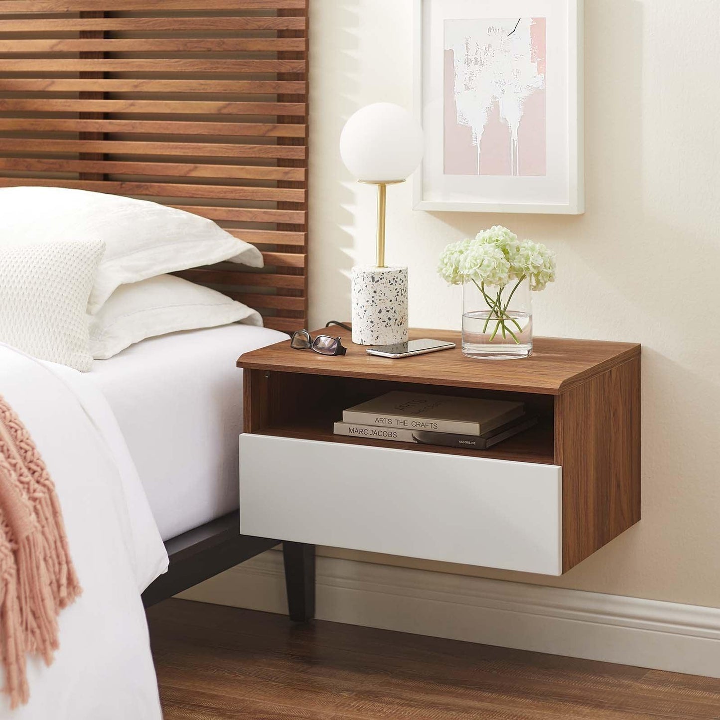 Modway Envision Wall Mount Nightstand FredCo