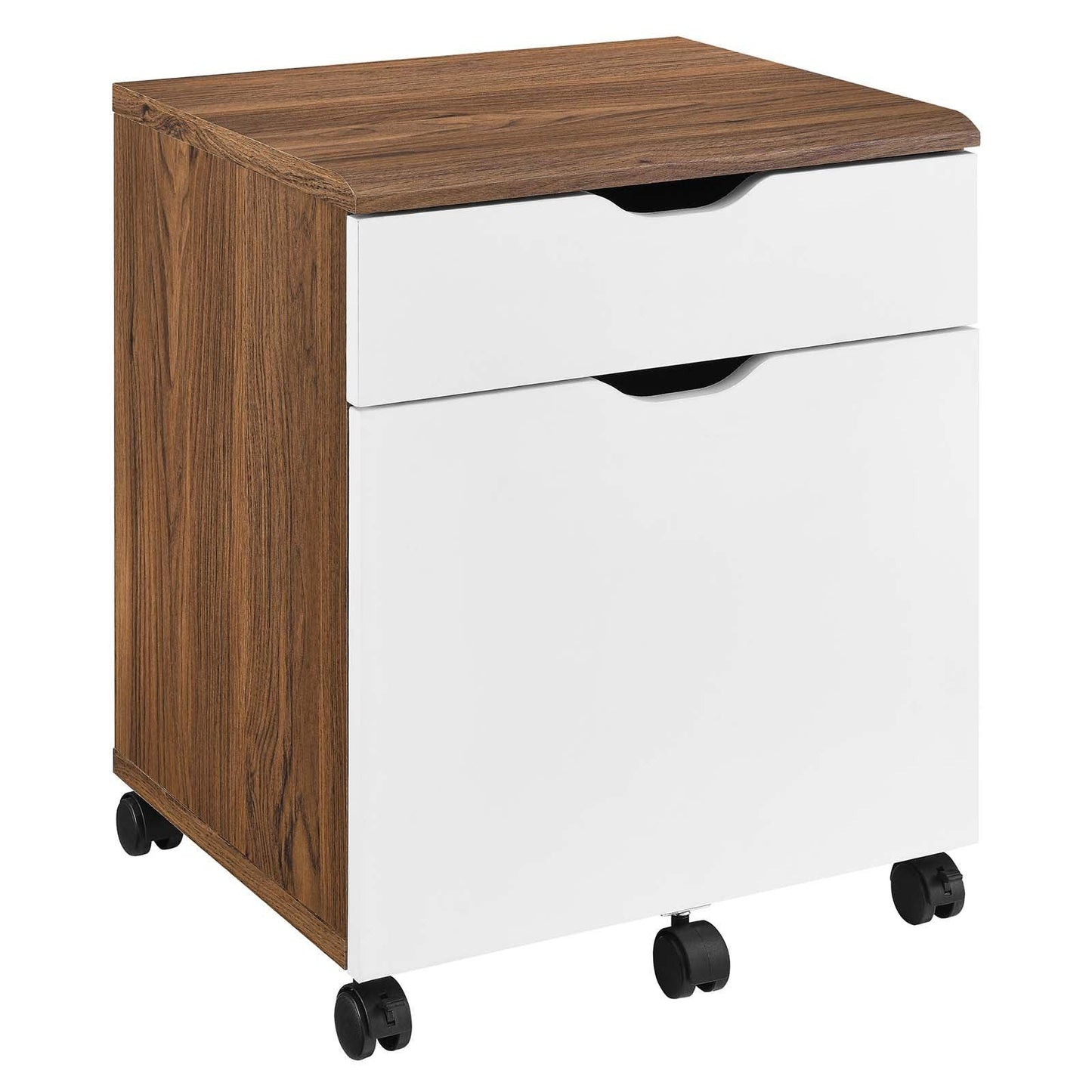 Modway Envision Wood Desk and File Cabinet Set FredCo