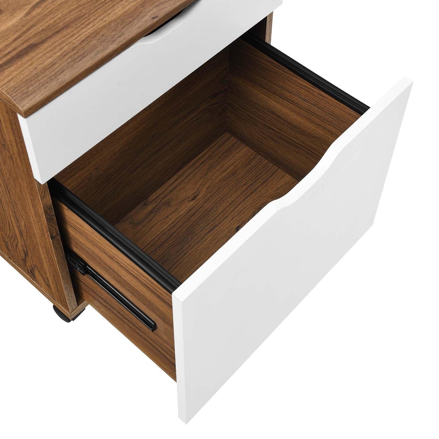 Modway Envision Wood Desk and File Cabinet Set FredCo