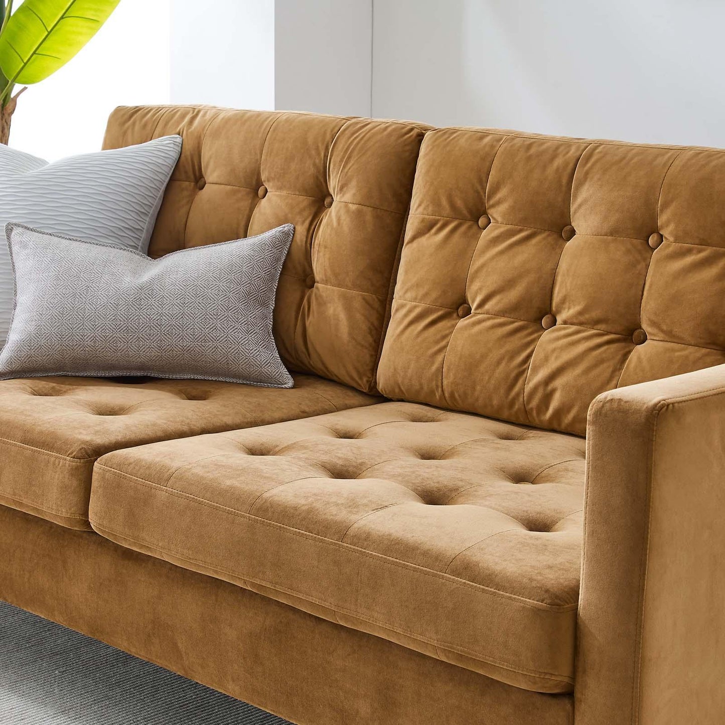 Modway Exalt Tufted Performance Velvet Sofa FredCo