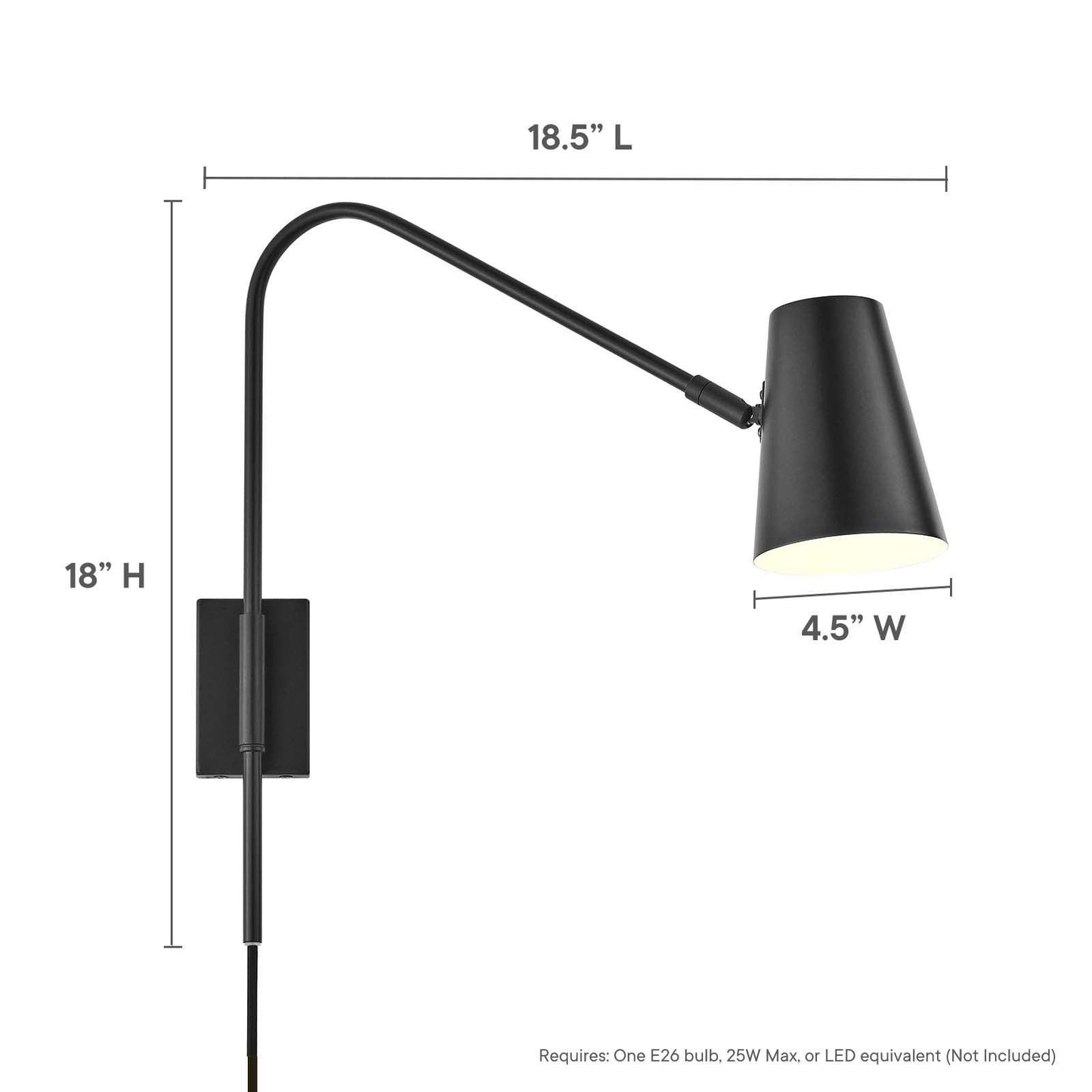Modway Faye Metal Wall Sconce FredCo