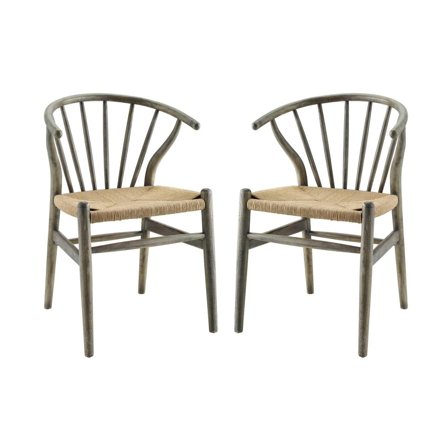 Modway Flourish Spindle Wood Dining Side Chair Set of 2 FredCo