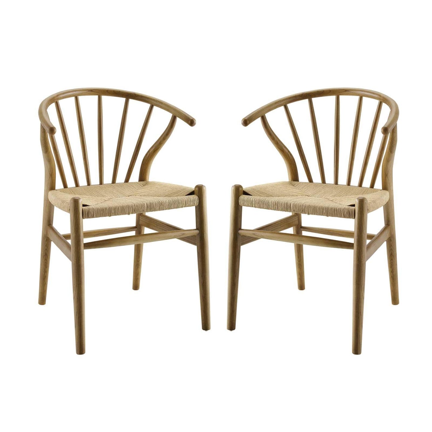 Modway Flourish Spindle Wood Dining Side Chair Set of 2 FredCo