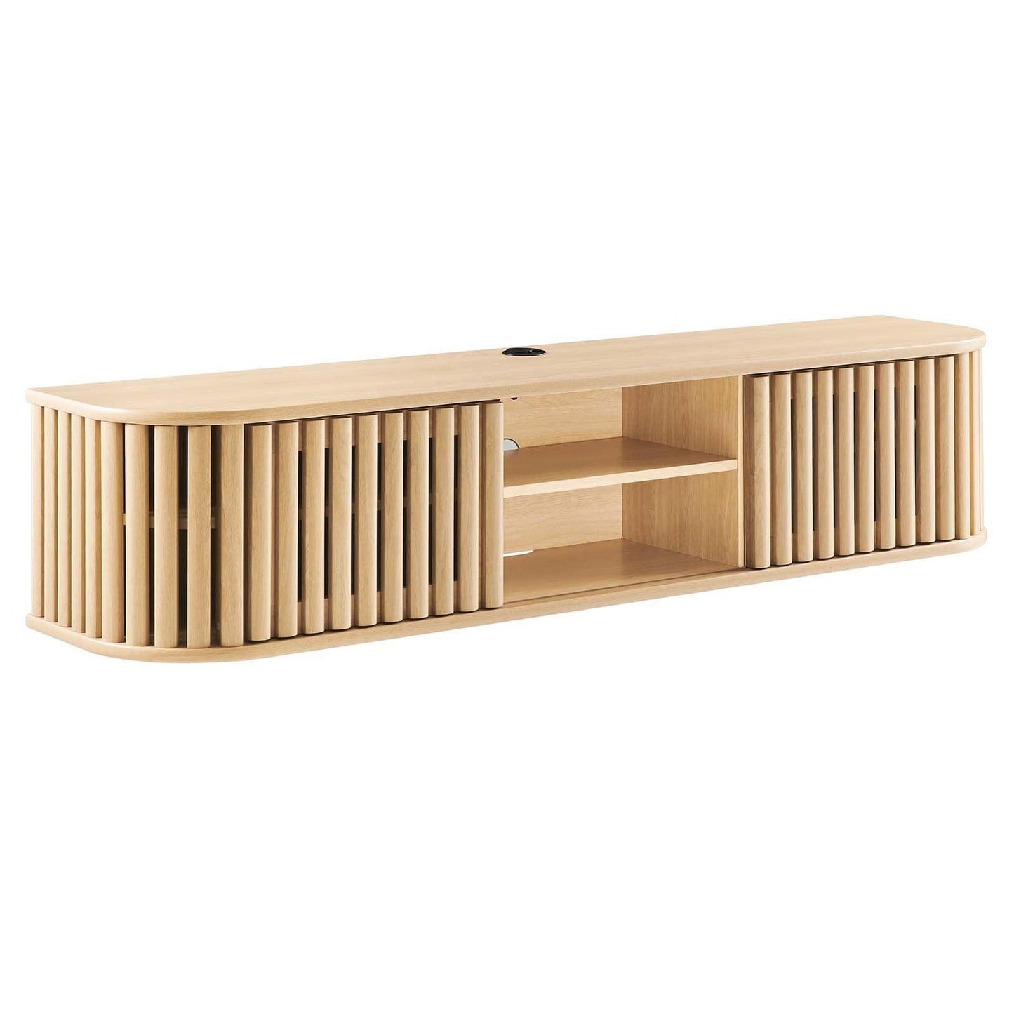 Modway Fortitude 63" Wall-Mounted TV Stand, EEI-6528 FredCo