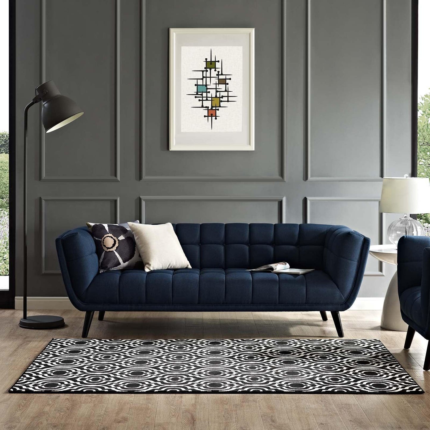 Modway Frame Transitional Moroccan Trellis Area Rug FredCo