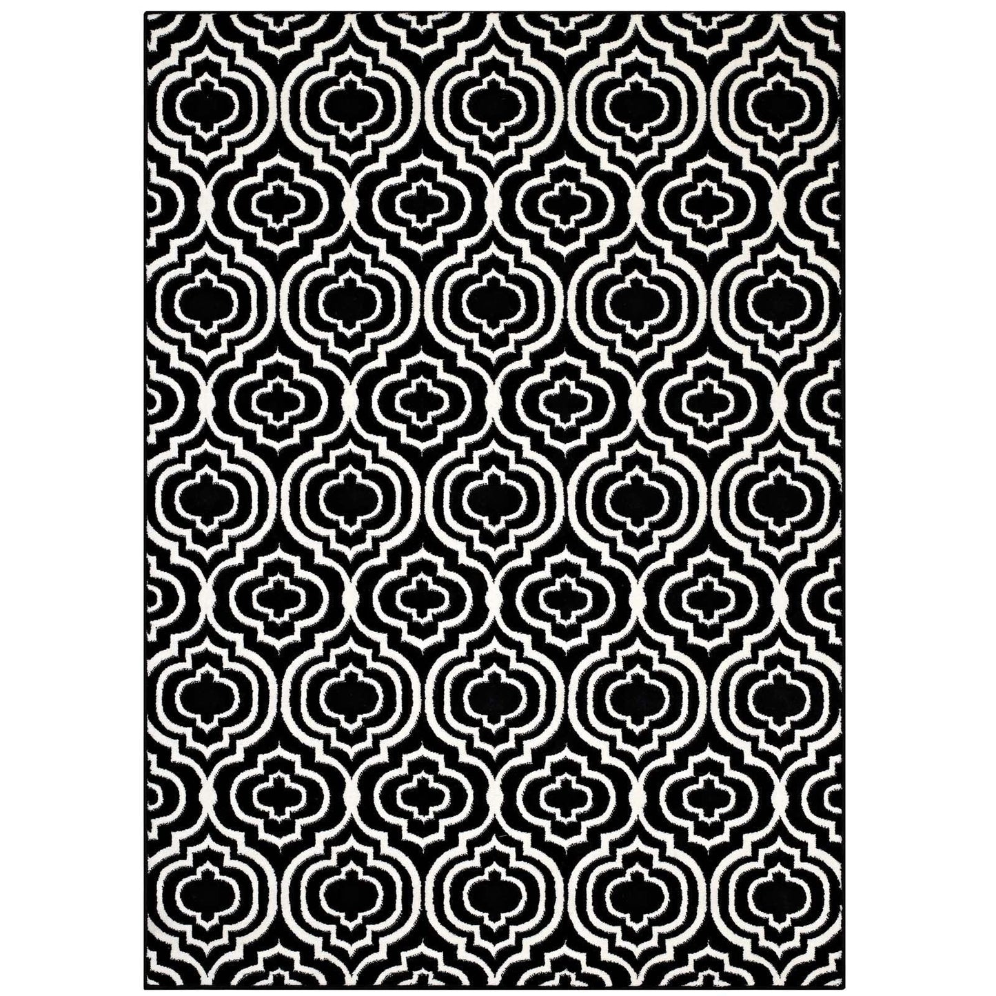 Modway Frame Transitional Moroccan Trellis Area Rug FredCo