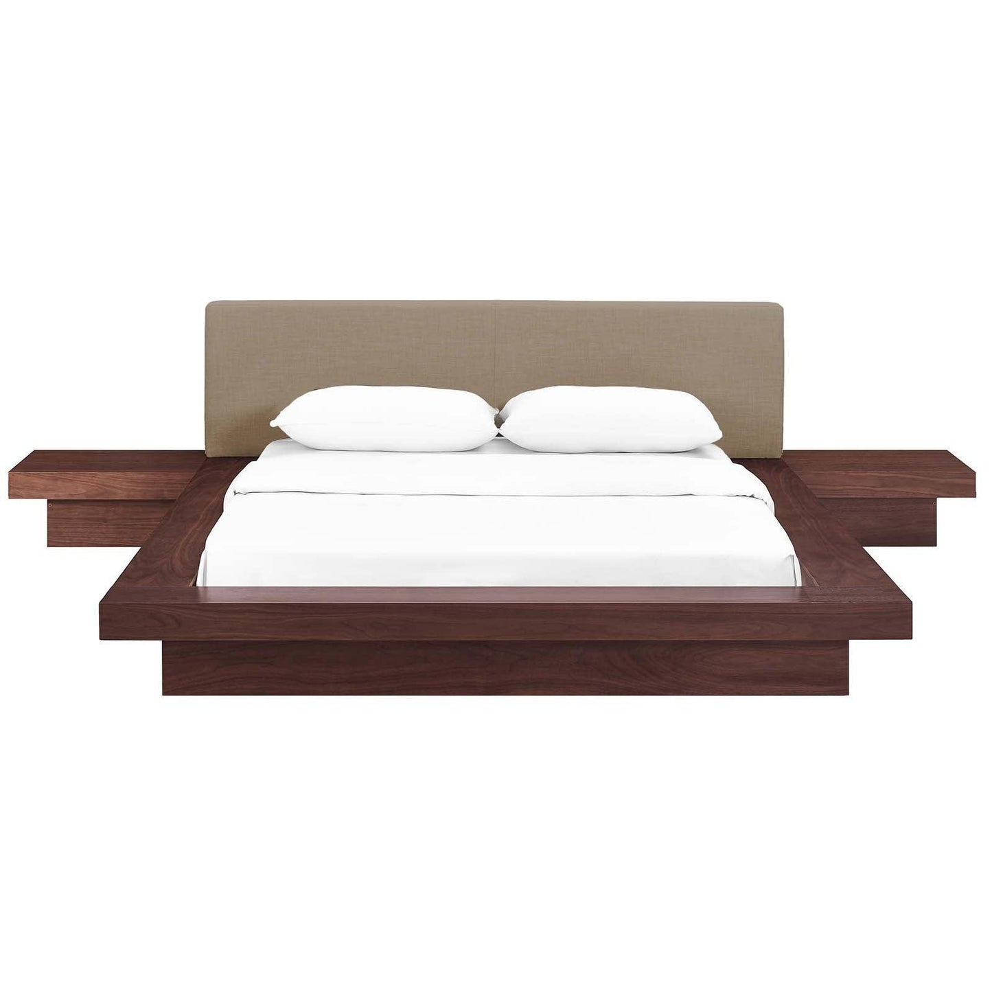 Modway Freja 3 Piece Queen Fabric Bedroom Set FredCo
